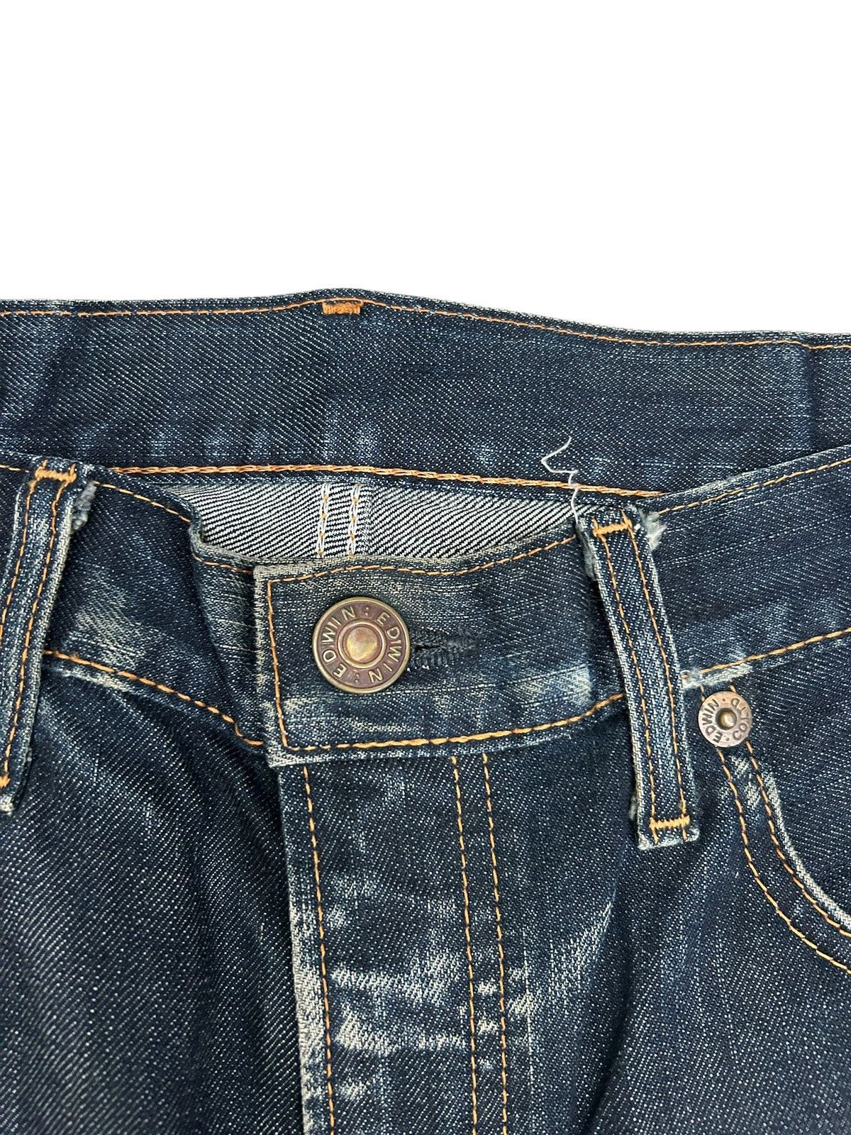 Edwin × Hysteric Glamour × Japanese Brand Edwin Japan 503 Regular Creased Line Whiskers Washed Size US 34 / EU 50 - 12 Thumbnail