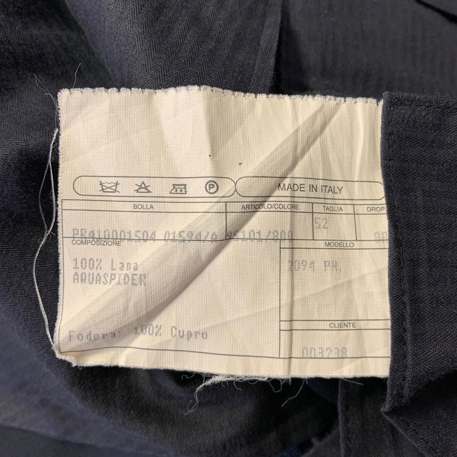 Isaia ISAIA Chest Size 42 Black Wool Notch Lapel Suit Size 42R - 9 Thumbnail