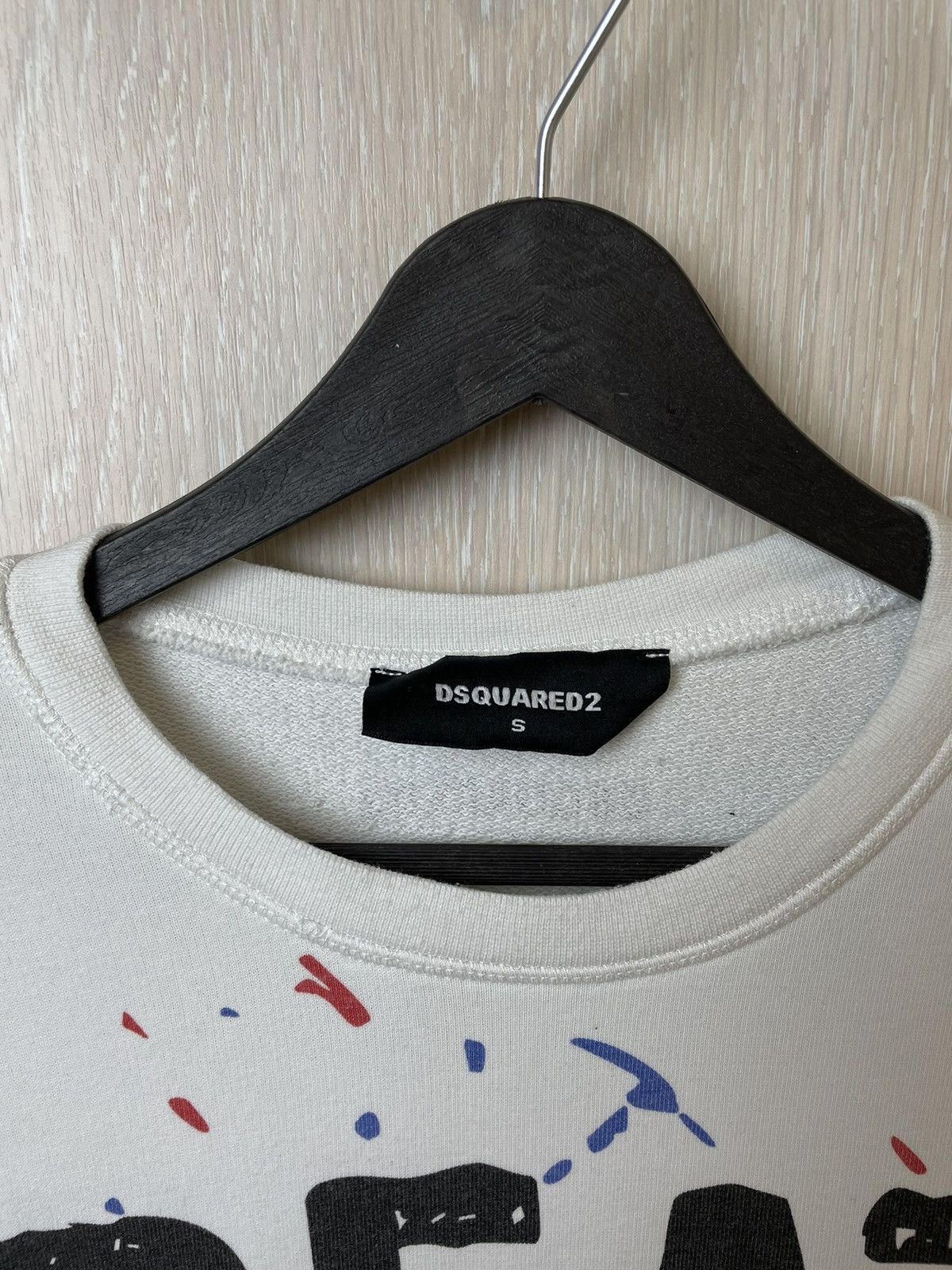 Dsquared2 × Japanese Brand Vintage Dsquared2 White Sweatshirt Size US S / EU 44-46 / 1 - 7 Thumbnail