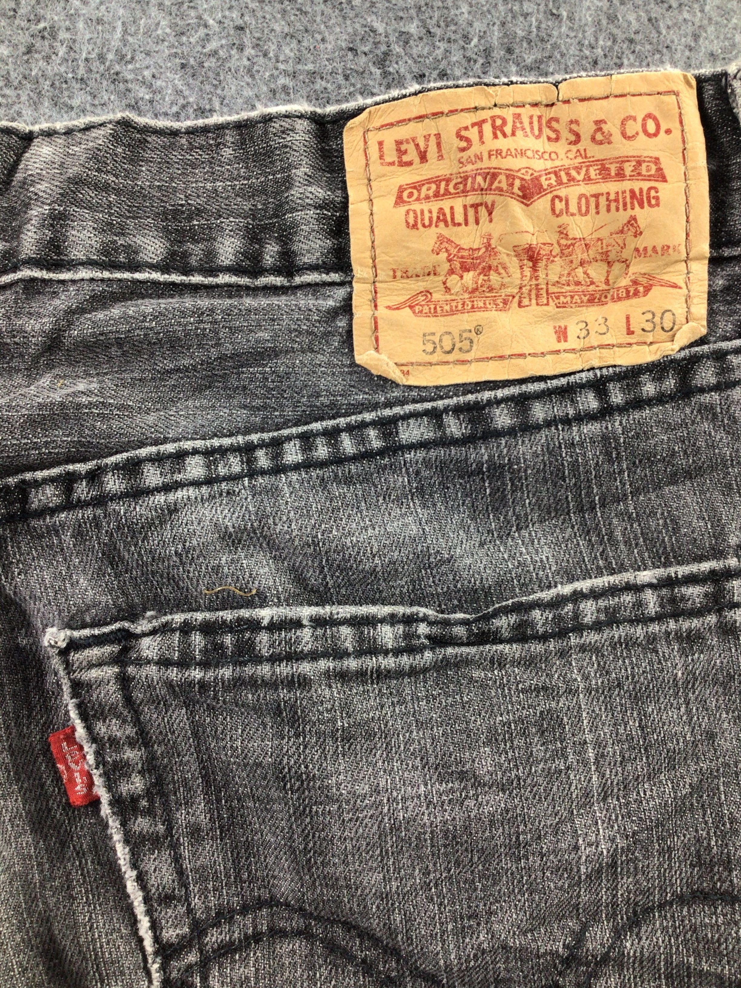 Levi's Vintage Distress Levis 505 Jeans-JM287 Size US 34 / EU 50 - 6 Thumbnail