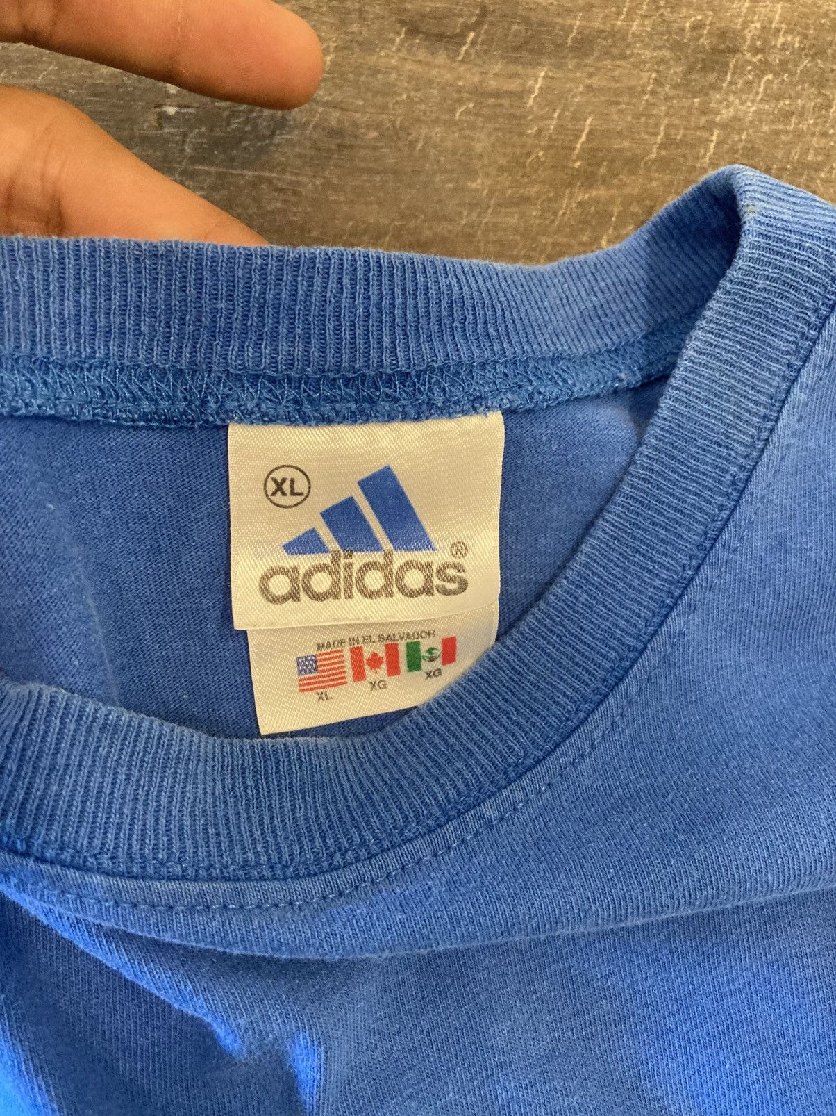 Adidas Vintage Adidas 3-Stripe Tee Size US L / EU 52-54 / 3 - 3 Thumbnail