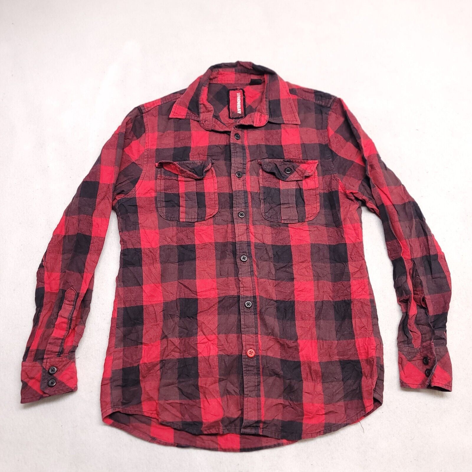 UNIONBAY UnionBay GIngham Flannel Shirt Mens Size Medium M Red Black Size US M / EU 48-50 / 2 - 2 Thumbnail