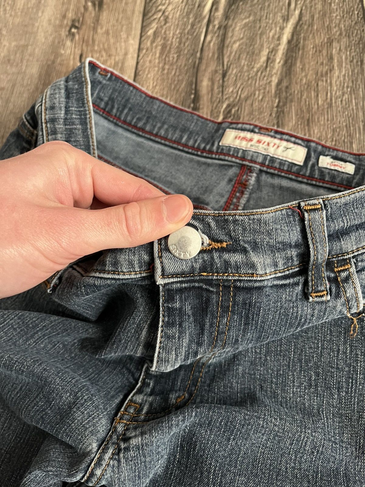 Hysteric Glamour × Miss Sixty Vintage Miss Sixty Style Tommy Denim Flared Y2K Jeans Size 31" - 5 Thumbnail