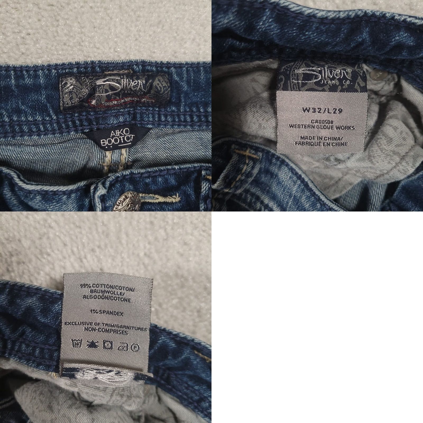 Silver Jeans Co. VINTAGE Silver Capri Womens 32 Blue Aiko Cut Off Jean Denim Distressed 18" Inseam Size 24" / US 00 / IT 34 - 9 Thumbnail