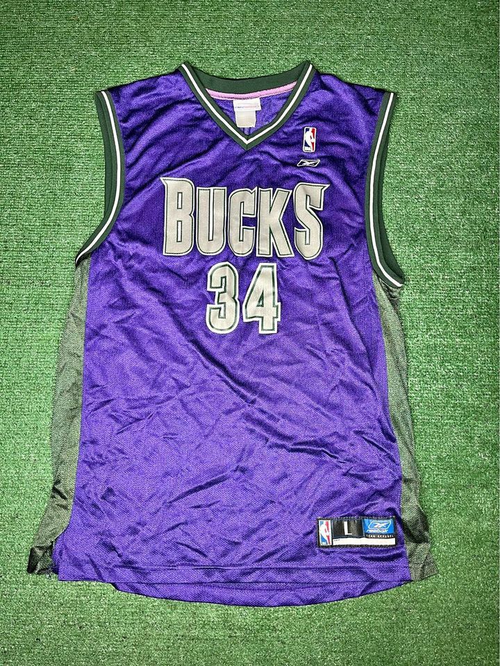 Reebok Ray Allen Milwaukee Bucks Jersey Size L Size US L / EU 52-54 / 3 - 1 Thumbnail