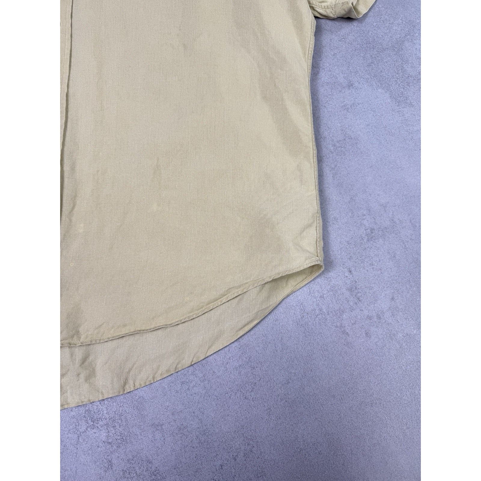 Ralph Lauren Vintage Polo Ralph Lauren Short Sleeve Liven Shirt Beige Size US XL / EU 56 / 4 - 12 Thumbnail