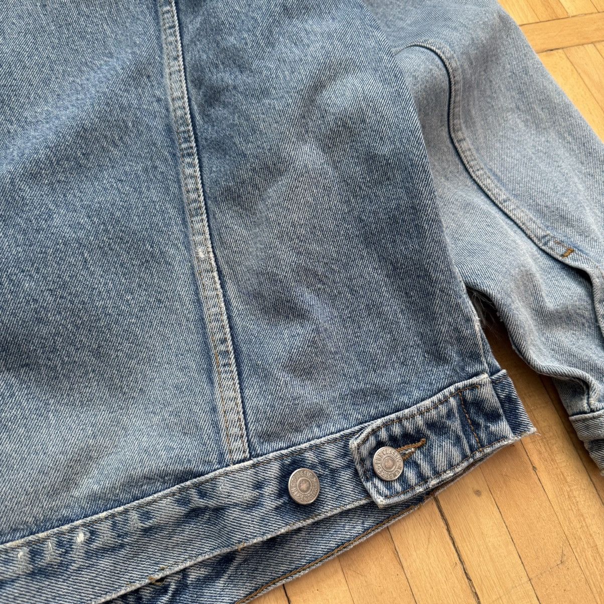 Marlboro 📌 Vintage 90s Marlboro Distressed Denim Y2K Crazy Jacket Size US L / EU 52-54 / 3 - 16 Thumbnail