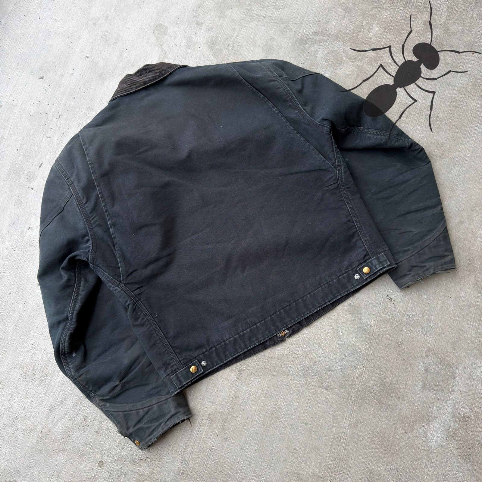 Carhartt × Vintage Carhartt J01 black Detroit work wear jacket Size US L / EU 52-54 / 3 - 6 Thumbnail
