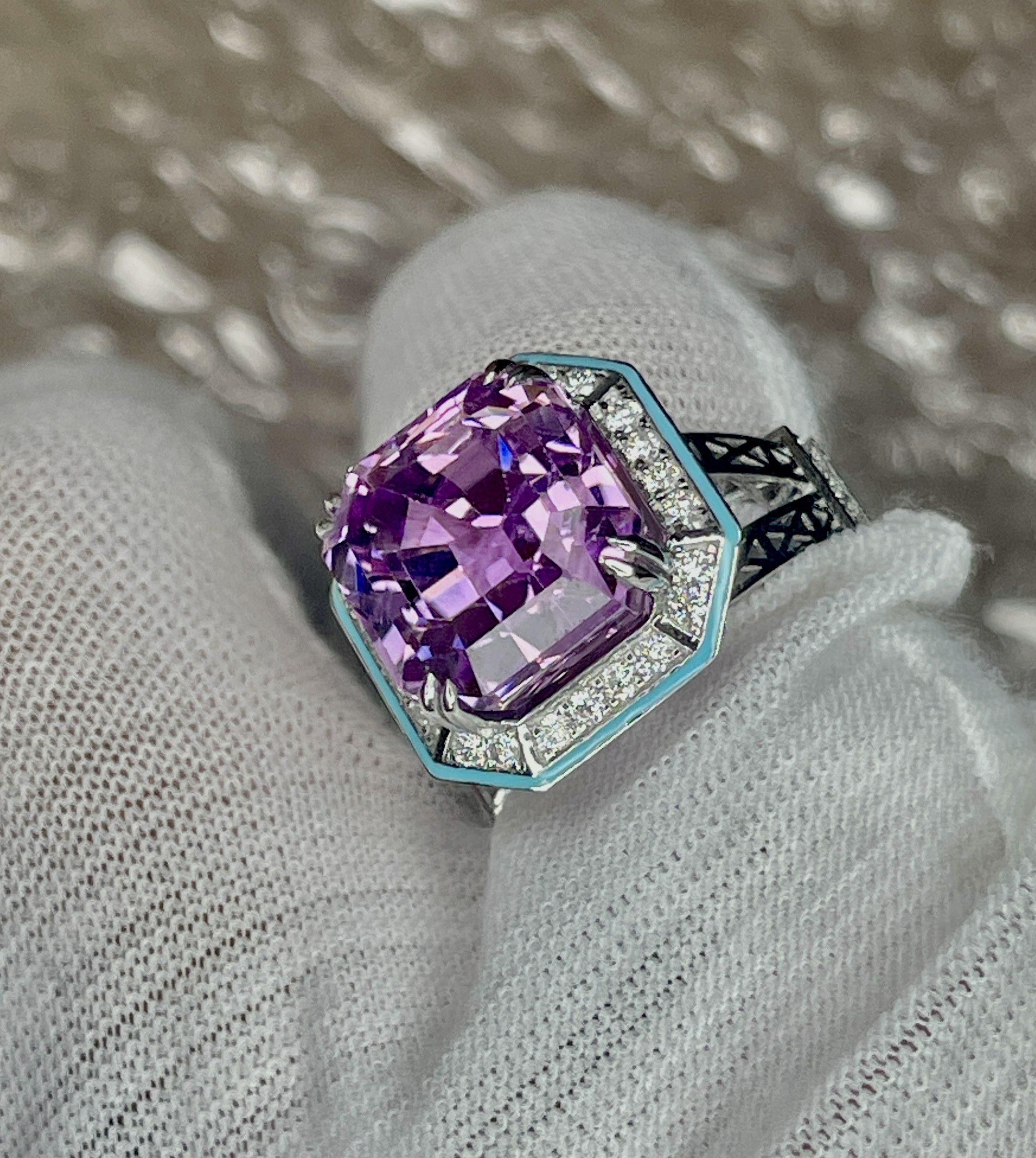 Jewelry Bague Rose Kunzite naturelle 13,82ct Size ONE SIZE - 11 Thumbnail