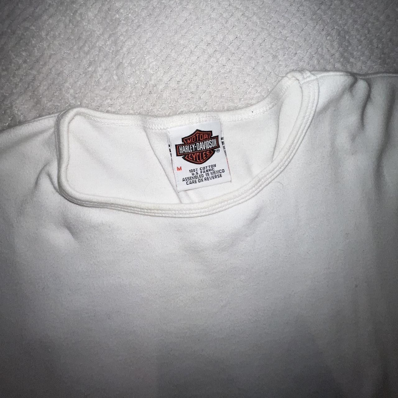 Harley Davidson HARLEY-DAVIDSON White Tee Gothic Logo & Back Print Size S / US 4 / IT 40 - 8 Thumbnail