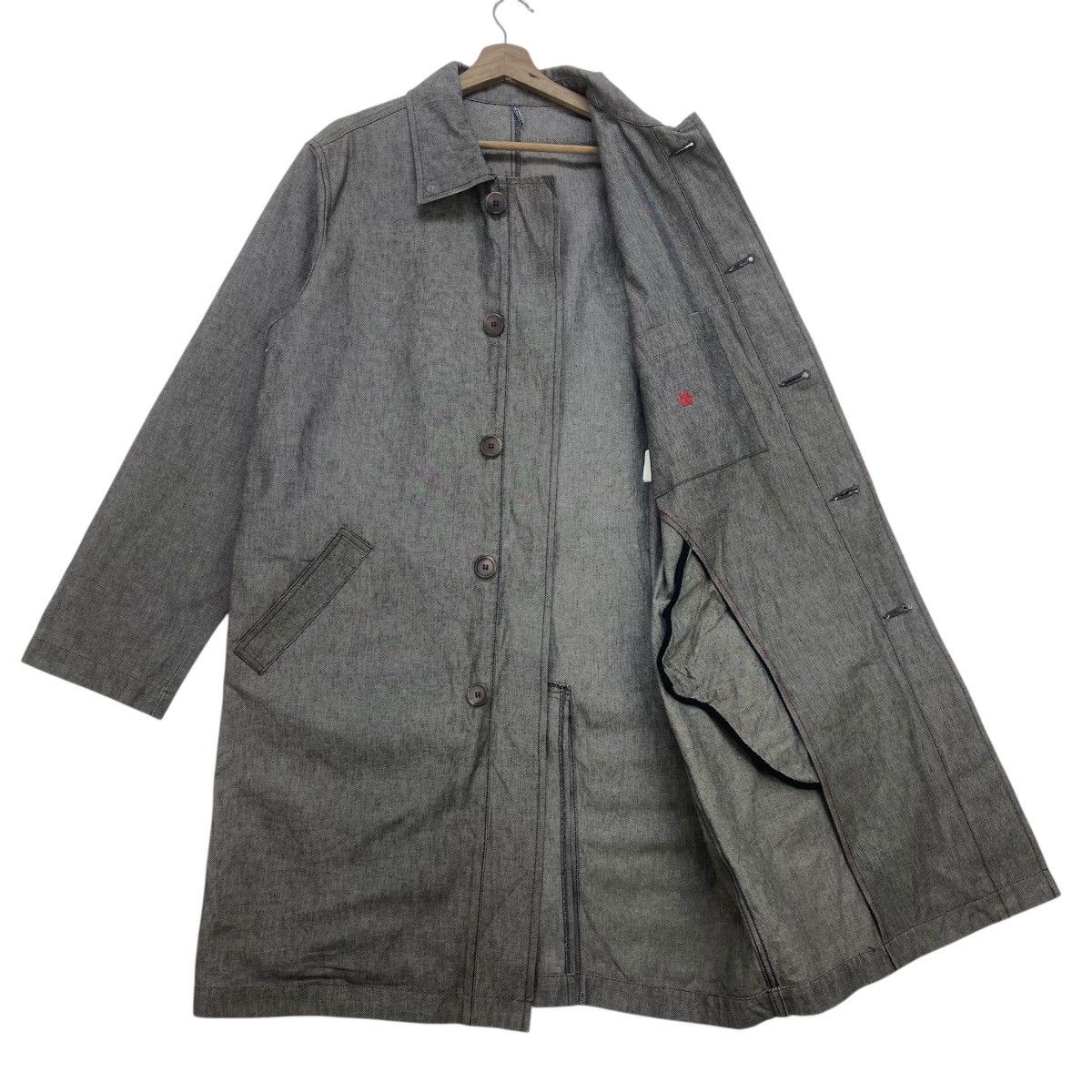 Designer Former Hermes Artistic Director Bali Barret Denim Long Coat Size US M / EU 48-50 / 2 - 2 Thumbnail