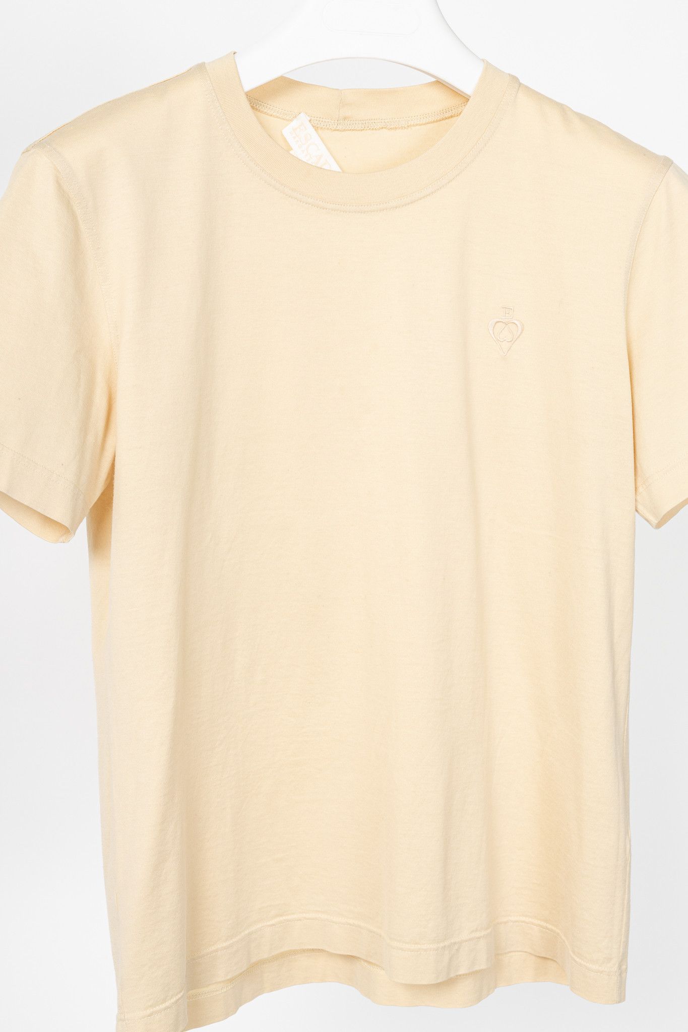 Escada Escada by Margaretha Ley Cream Cotton Embroidered T-Shirt Size S / US 4 / IT 40 - 3 Thumbnail