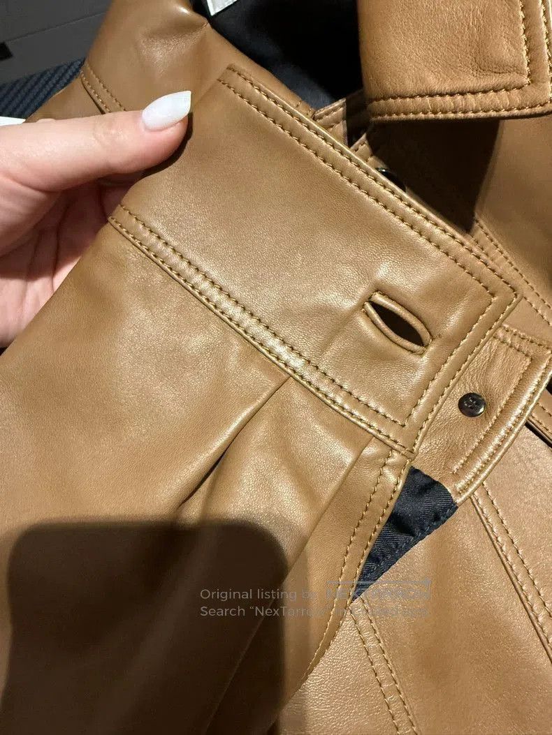 Saint Laurent Paris Saint Laurent Brown Leather Jacket. Size US M / EU 48-50 / 2 - 3 Thumbnail