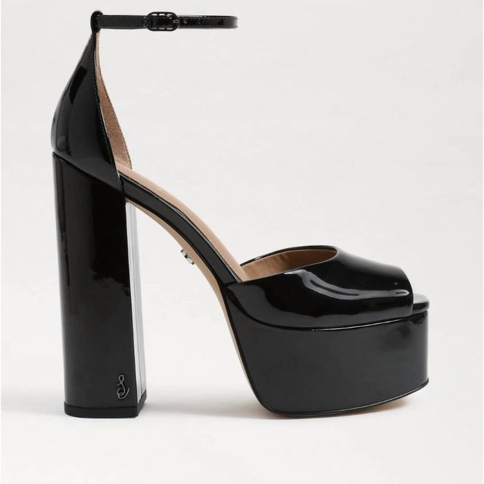 Sam Edelman Kori Platform Heels In Black Patent | Grailed