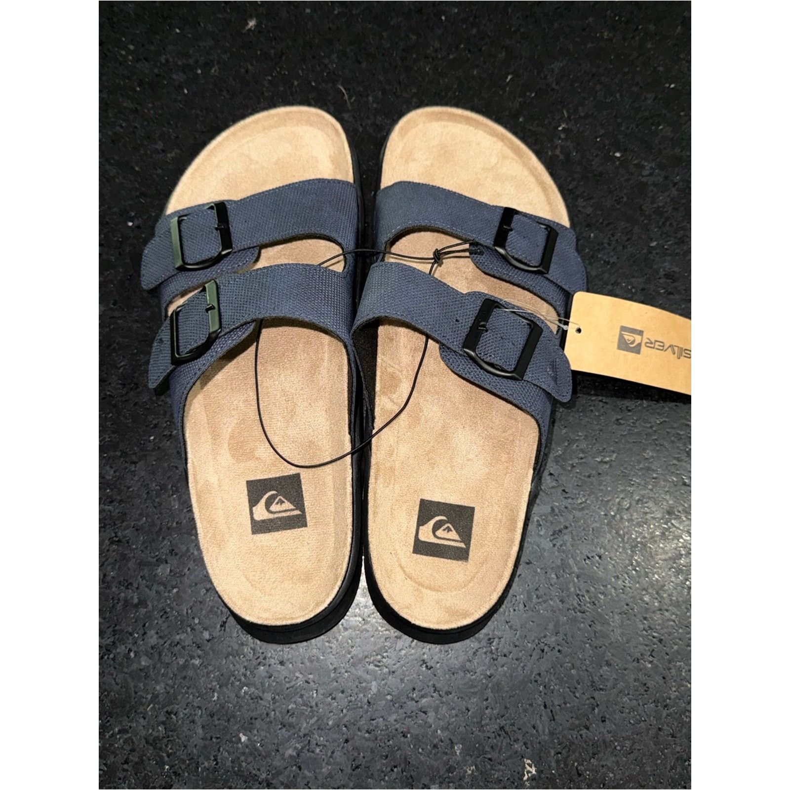 Quiksilver Quiksilver Embark Deck 2 Strap Navy Buckle Slide Sandals 9 Size US 9 / EU 42 - 2 Thumbnail