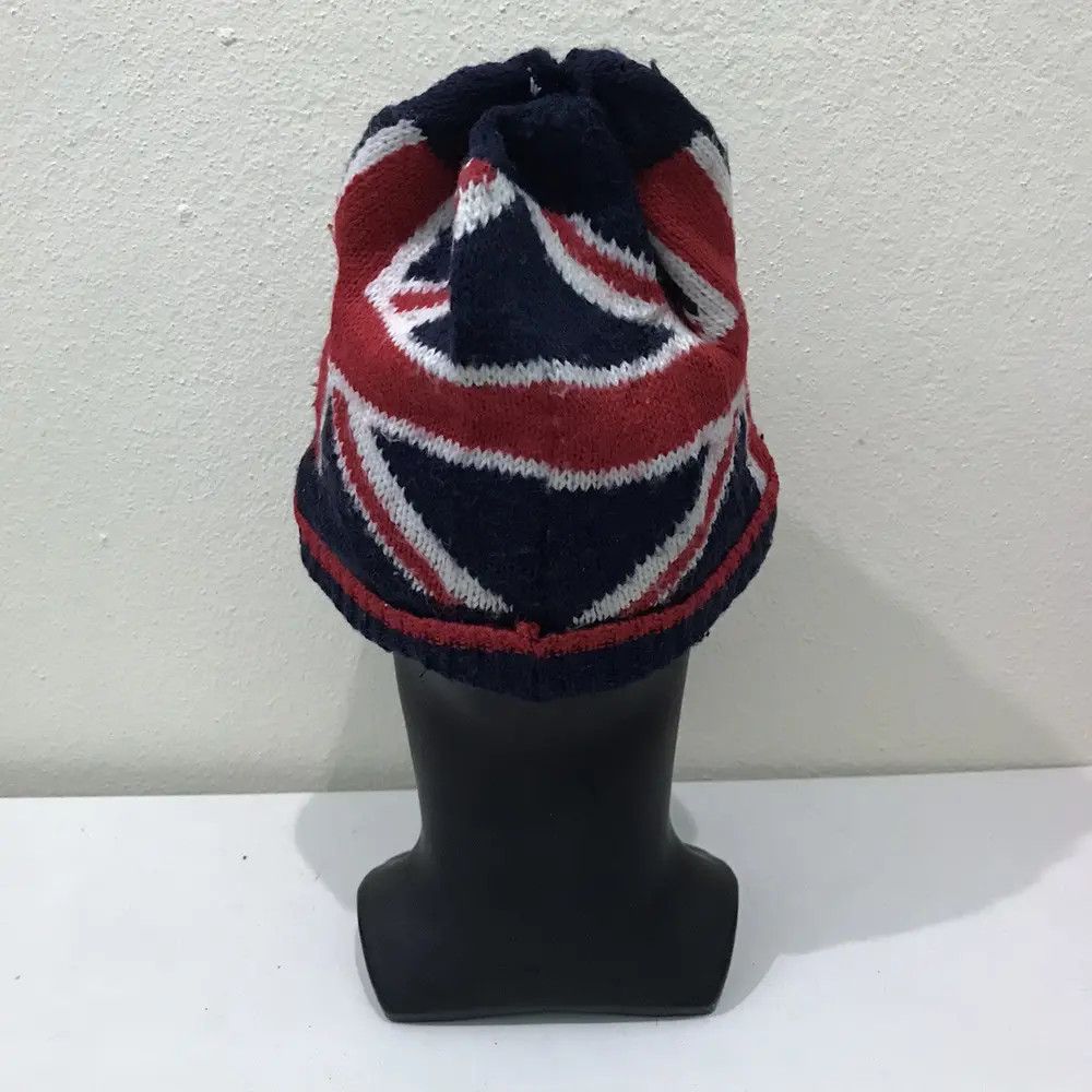 Vintage Vintage Flag Bobble Beanie Hat Size ONE SIZE - 4 Thumbnail