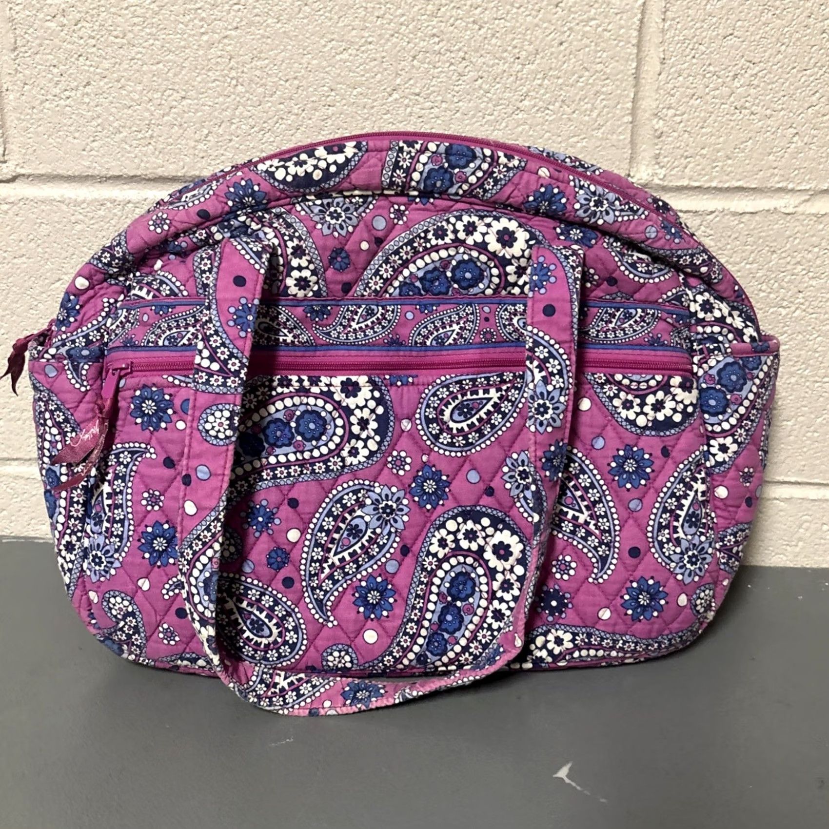 Vera Bradley Vera Bradley Boysenberry Tote Bag Purse Vinyl Lined Changing Pad Diaper Bag Accessories Pouch Size ONE SIZE - 3 Thumbnail