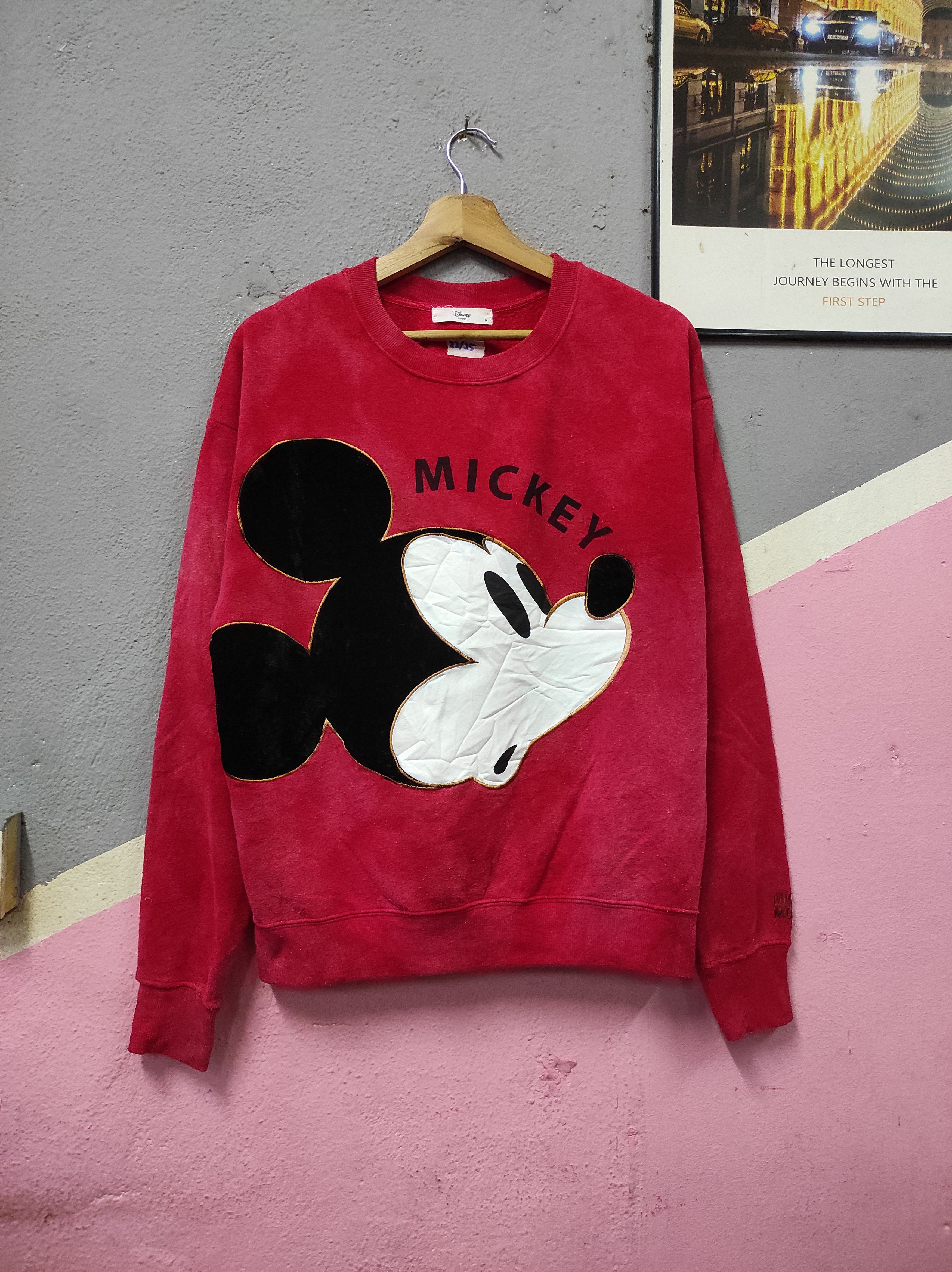 Cartoon Network × Disney × Mickey Mouse DISNEY MICKEY MOUSE BIG LOGO EMBROIDERY SWEATSHIRT TIE DYE Size M / US 6-8 / IT 42-44 - 1 Thumbnail