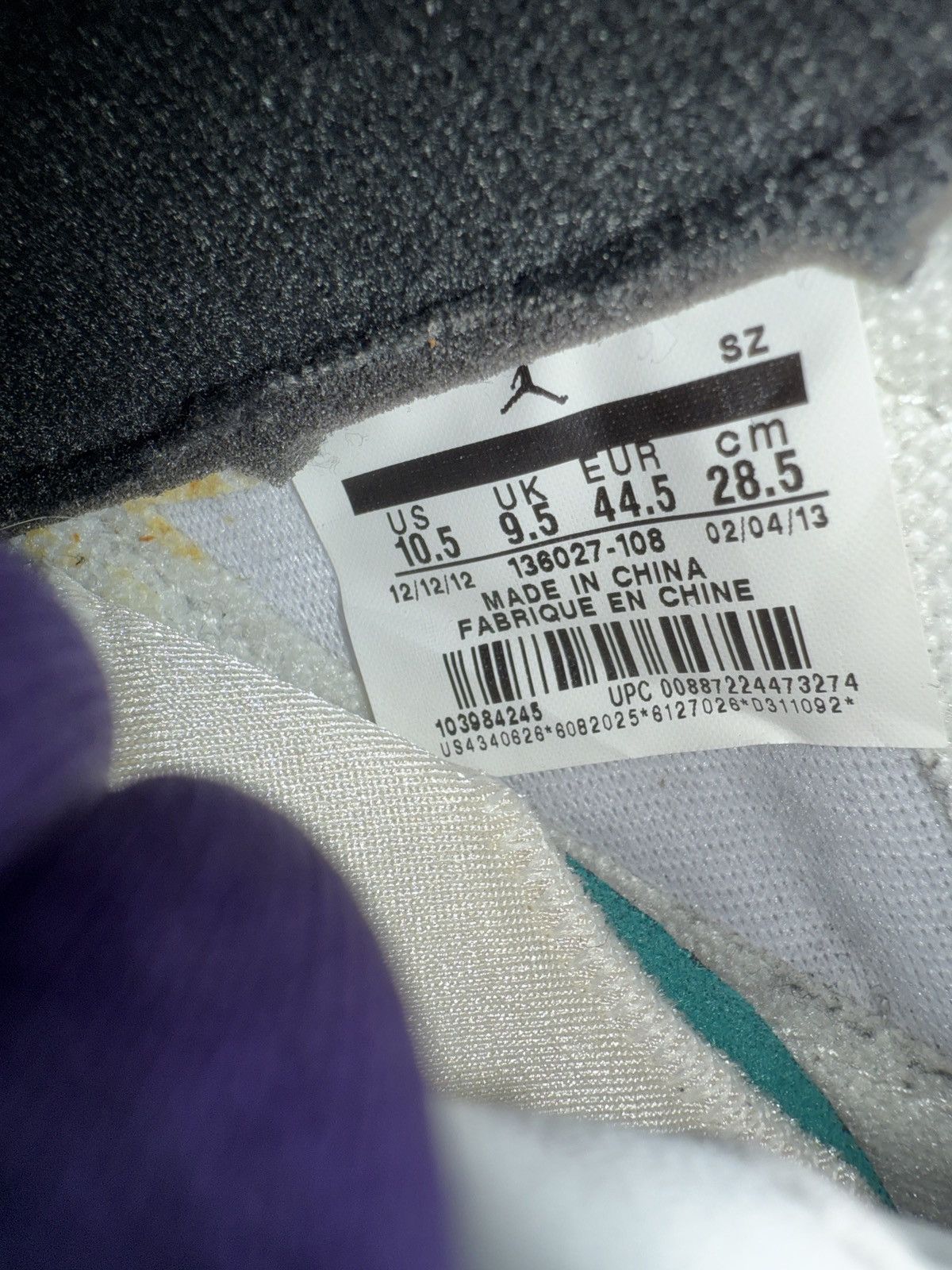 Jordan Brand × Nike Jordan 5 grape Size US 10.5 / EU 43-44 - 7 Thumbnail