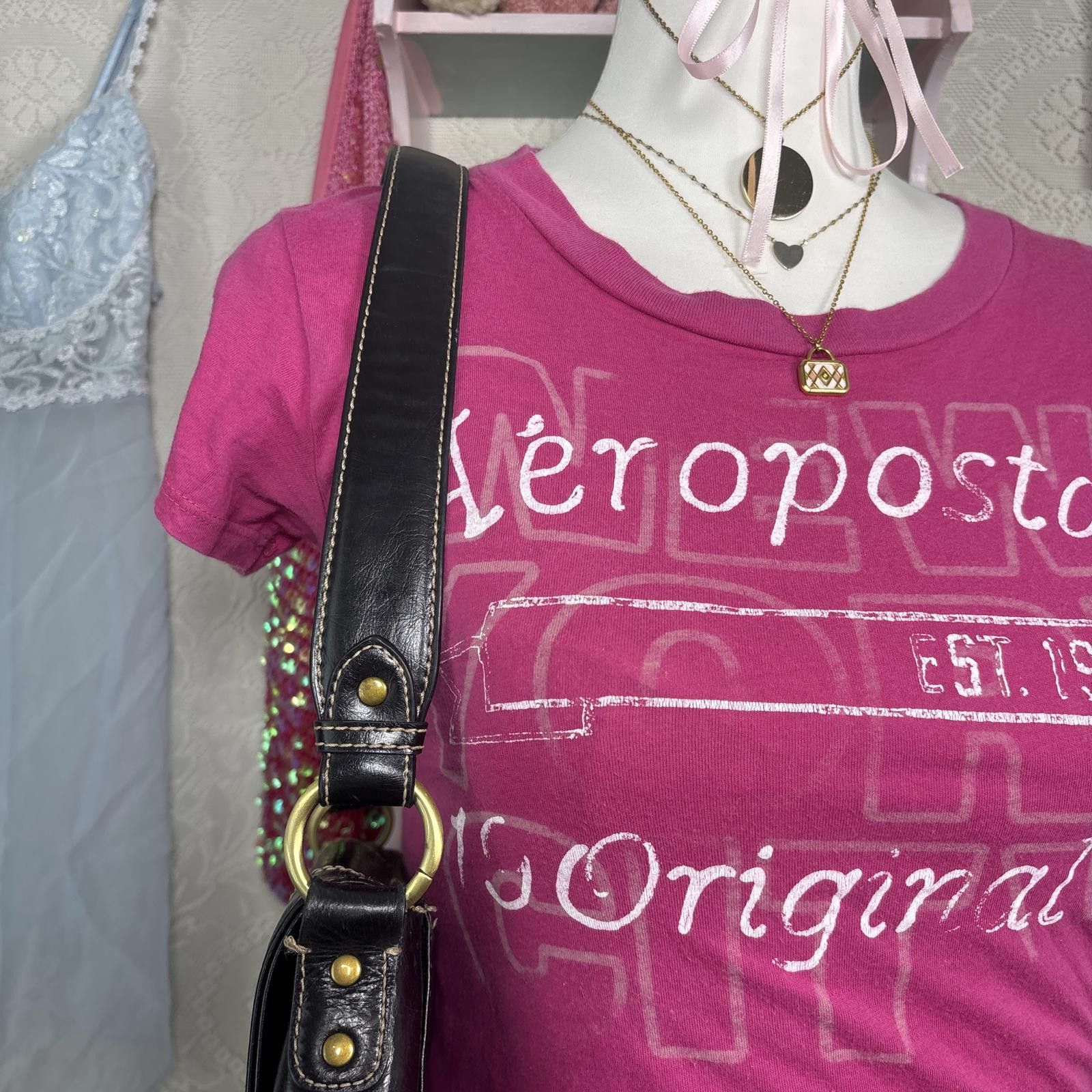 Aeropostale y2k fitted aeropostale baby tee Size S / US 4 / IT 40 - 2 Thumbnail