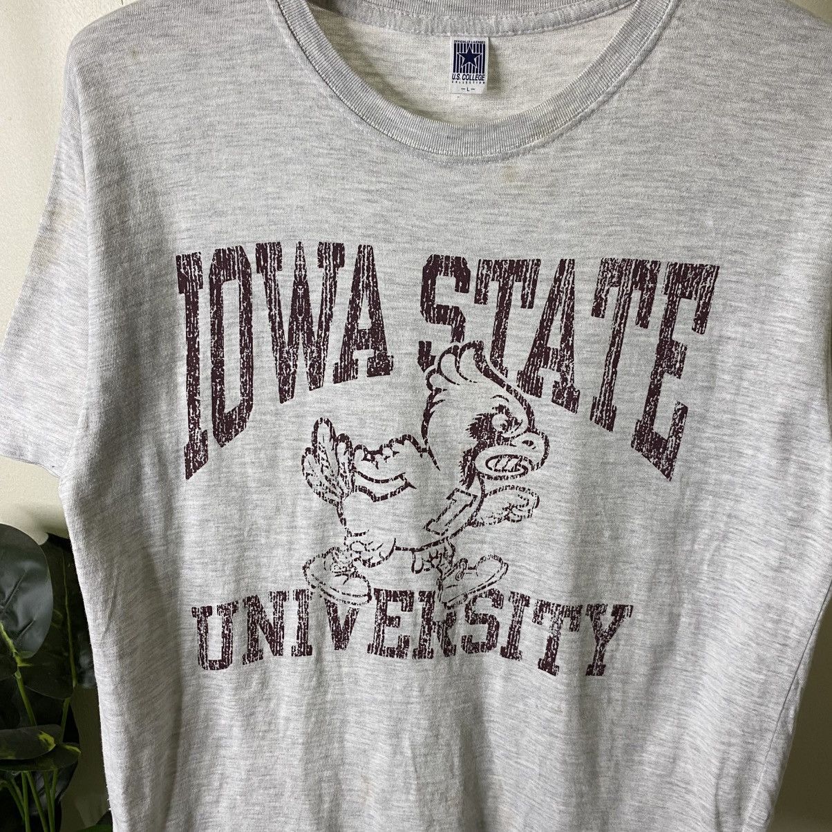 Vintage Y2K Iowa State University American College Collegiate Tshirt Size US M / EU 48-50 / 2 - 2 Thumbnail