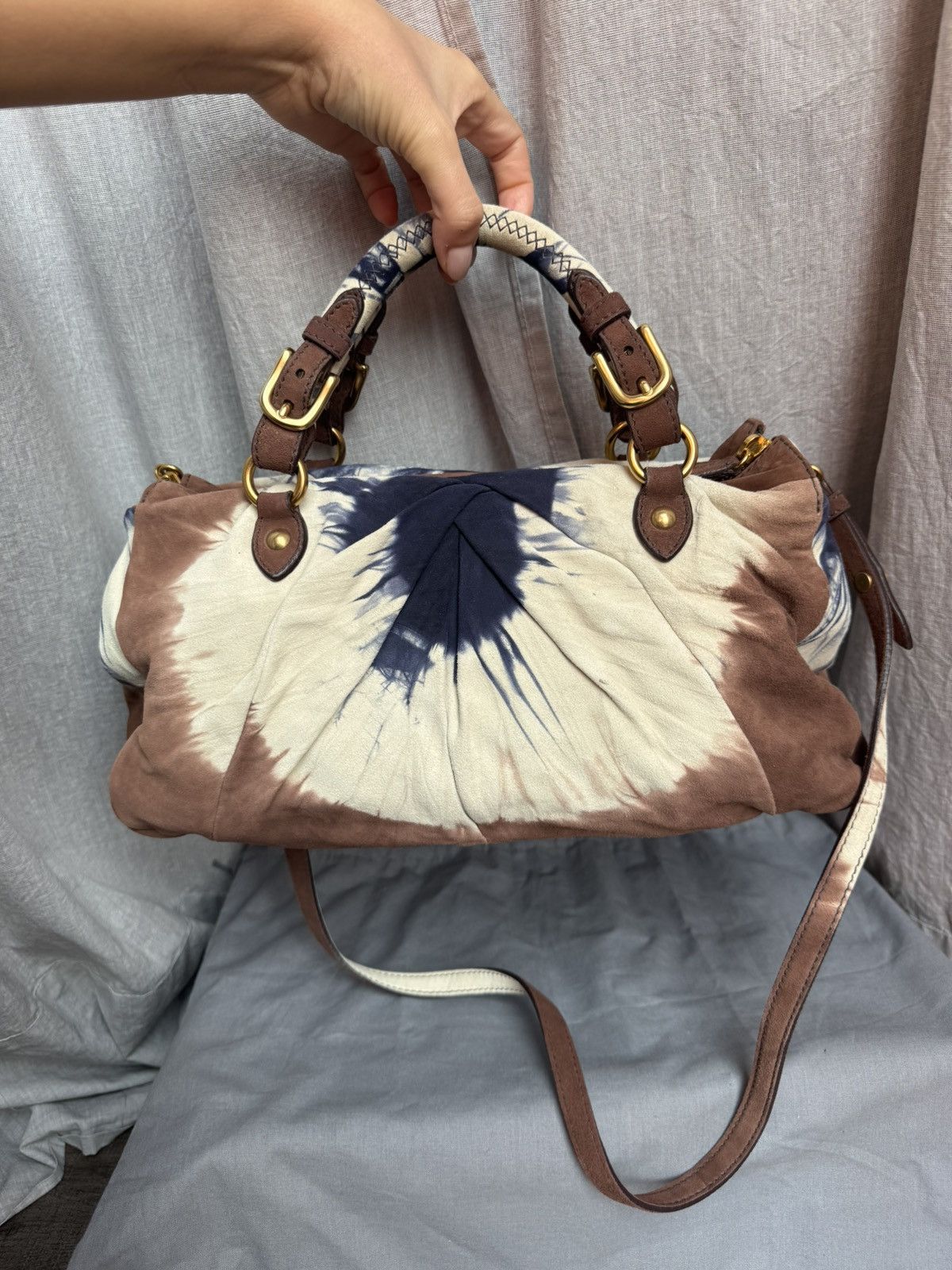 Miu Miu Vintage Miu Miu brown tie-dye bag Size ONE SIZE - 5 Thumbnail