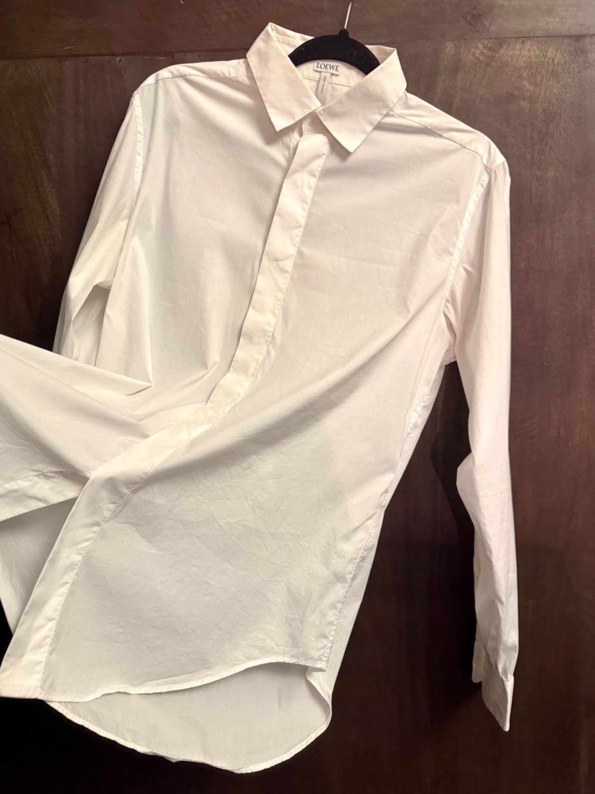 Loewe loewe white cotton shirt 39 men Size US S / EU 44-46 / 1 - 6 Thumbnail