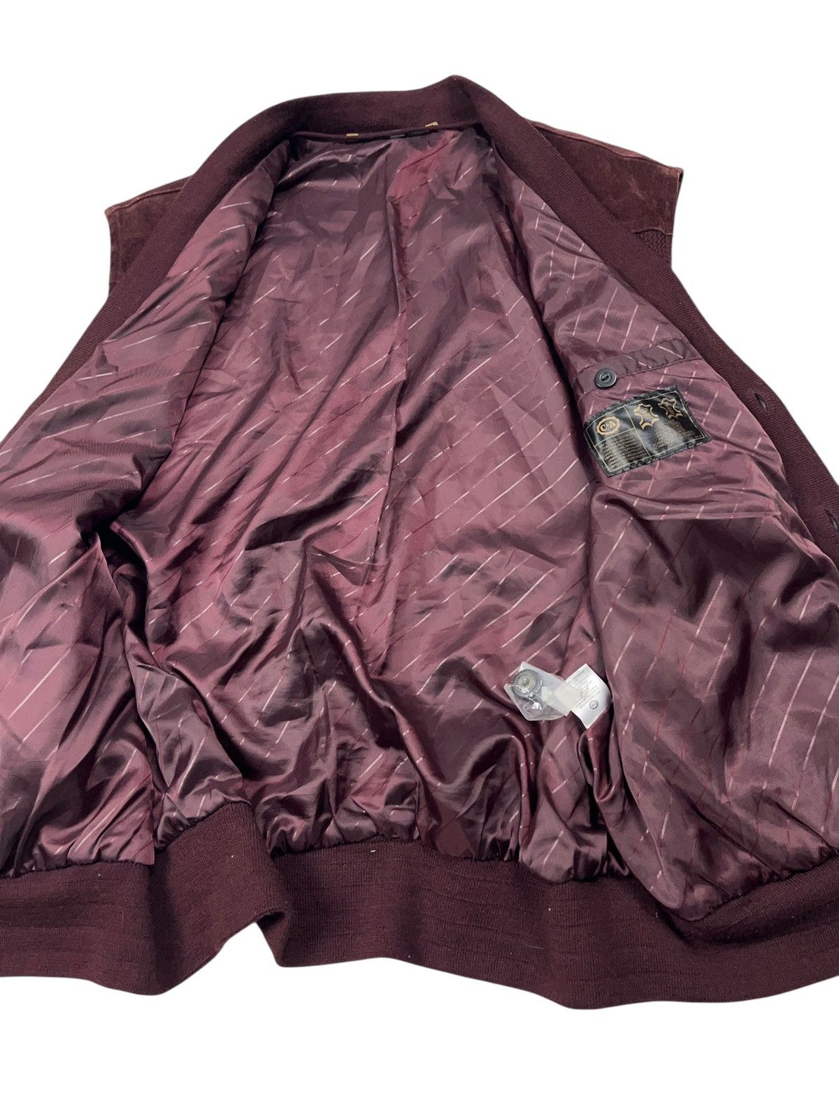 Vintage Vintage Heavy Knit Wool/Suede Vest Cardigan 90s Size US L / EU 52-54 / 3 - 7 Thumbnail