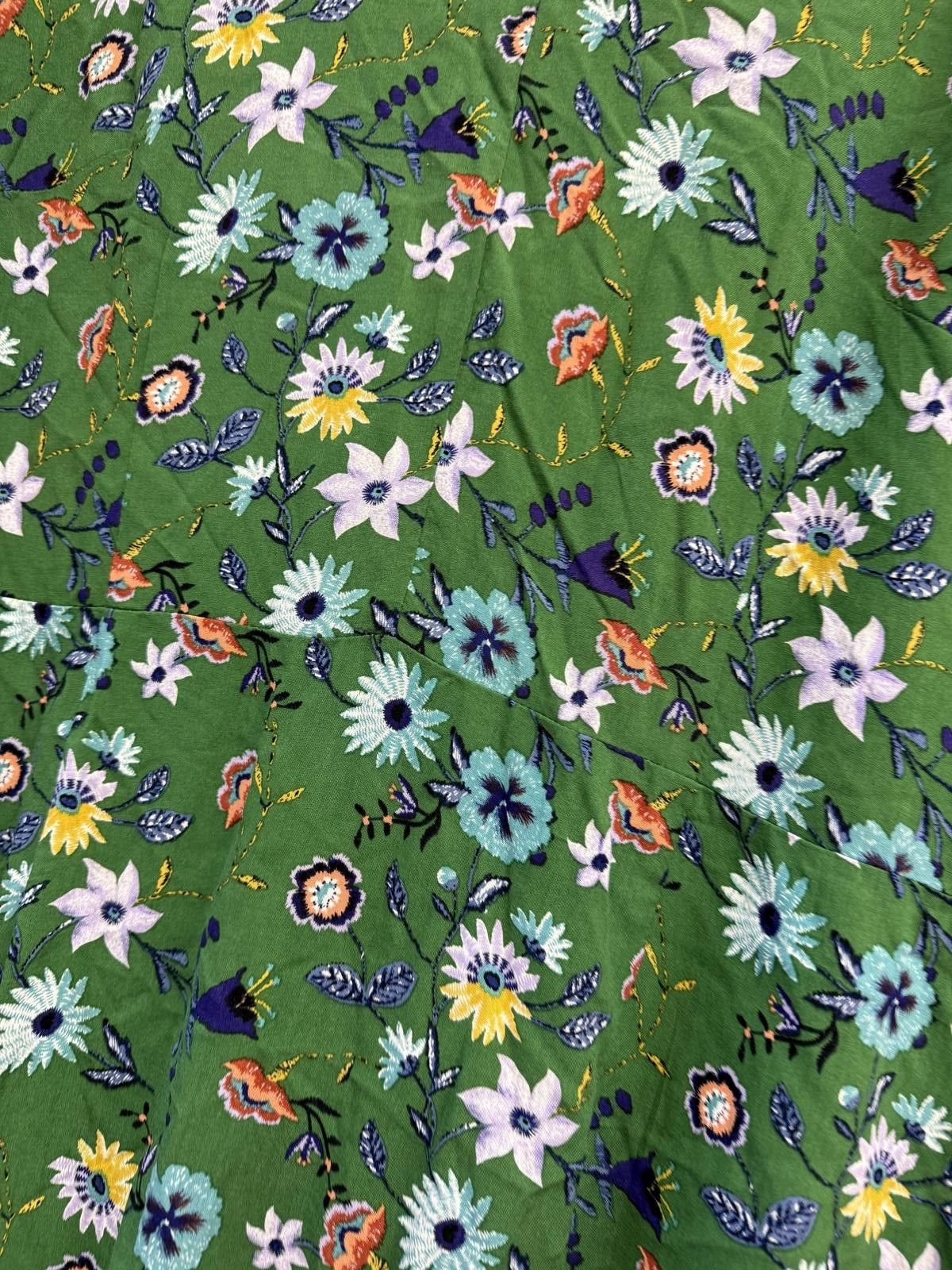 Joe Browns Joe Browns Green Floral Print Dress UK Size 18 Size XL / US 12-14 / IT 48-50 - 3 Thumbnail
