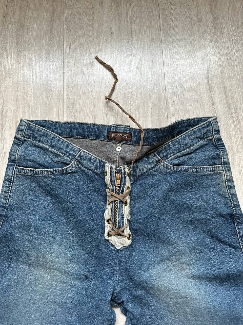 Japanese Brand RARE Japan Style Flared y2k Hype Jeans Size 26" / US 2 / IT 38 - 3 Thumbnail