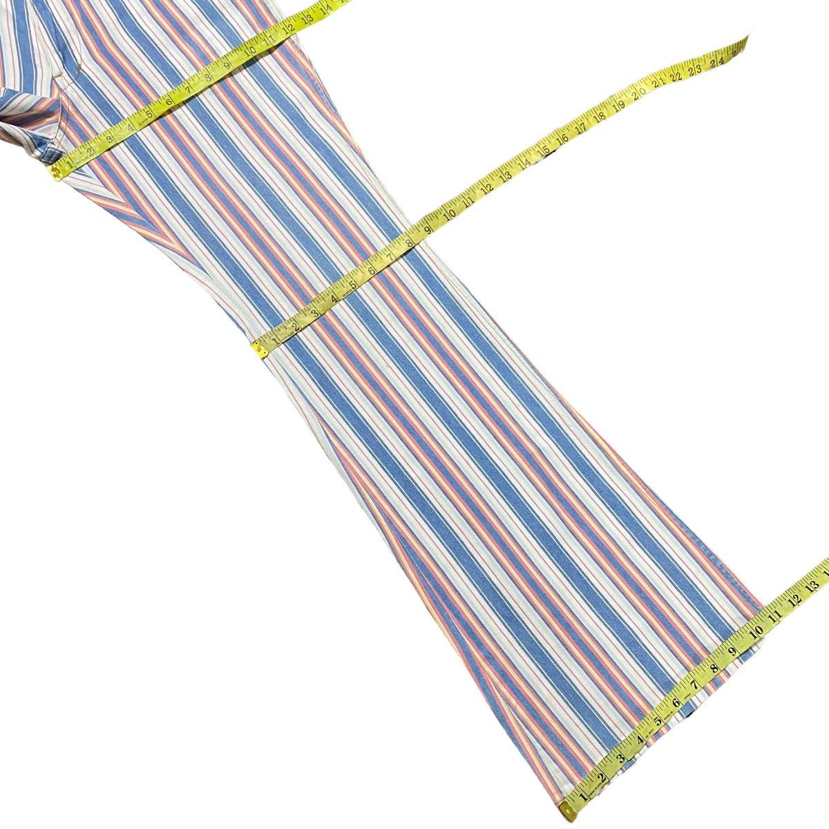 Japanese Brand Super Flare🔥 BOURBON HOUSE striped Flare Pants Size US 30 / EU 46 - 20 Thumbnail