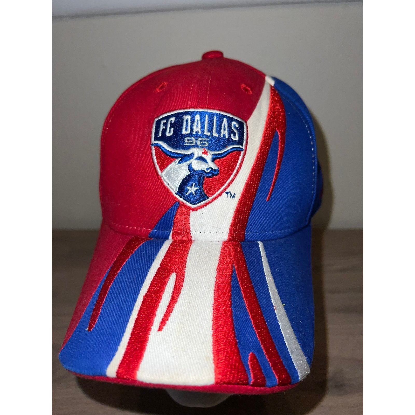 Adidas FC Dallas Hat Adidas Blue Red Soccer Futbol MLS Cap Headwear Size ONE SIZE - 2 Thumbnail
