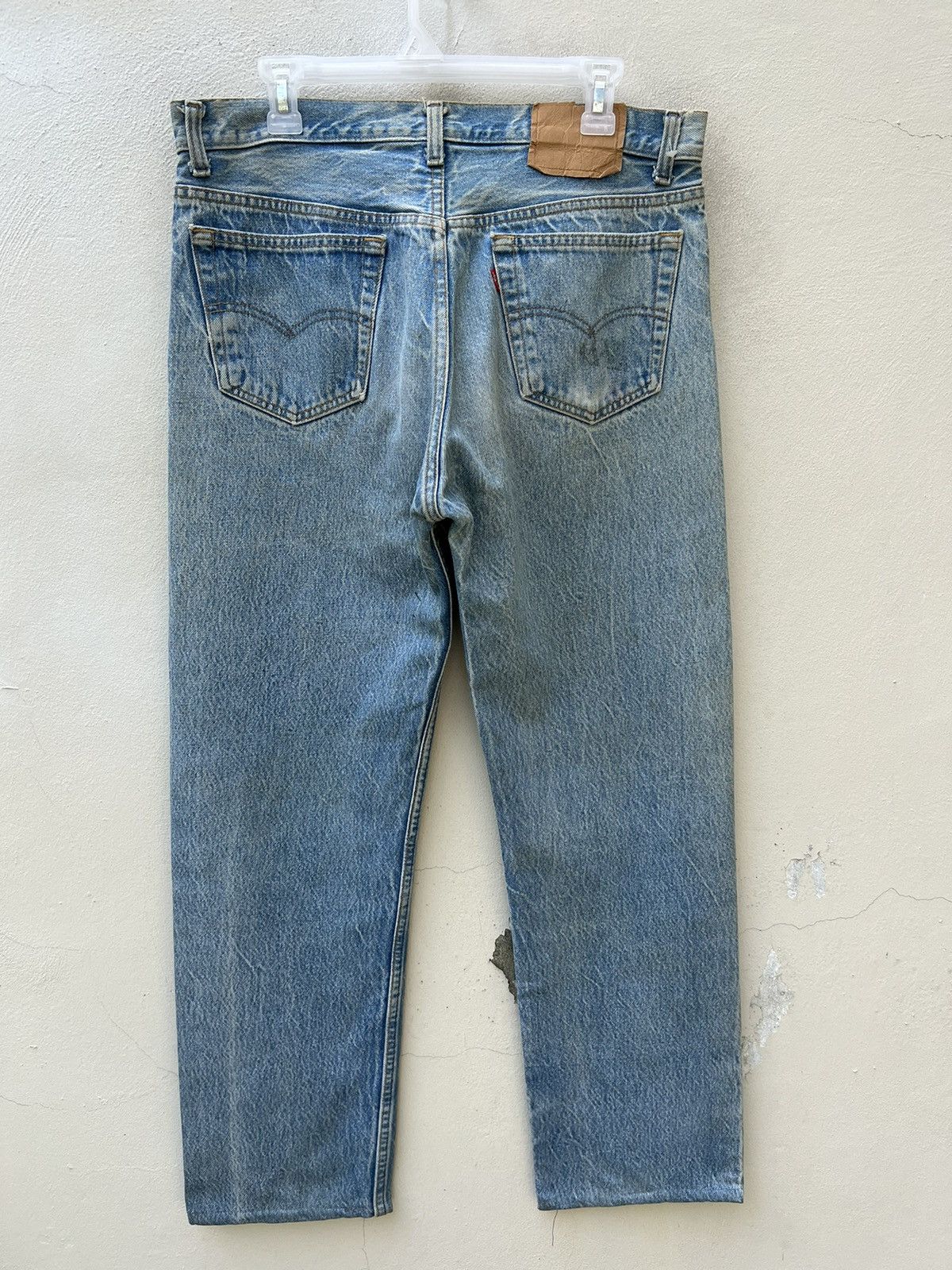 Levi's Vintage 80s Levi’s 501 Faded Light Blue Denim Jeans Size US 34 / EU 50 - 14 Thumbnail
