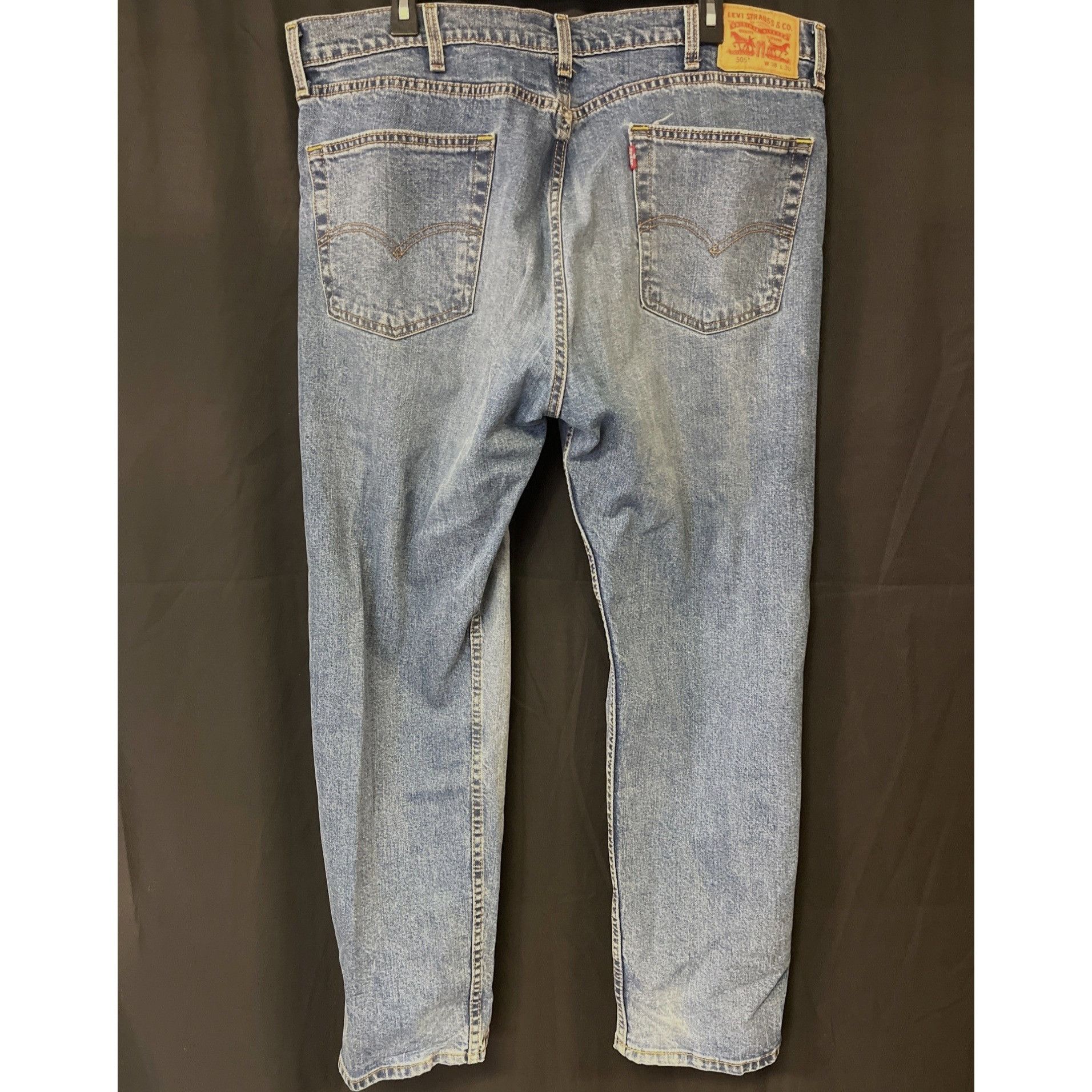 Levi's Levi's 505 Men's Blue Jeans/Straight Leg 38x30 SKU 4061 Size US 38 / EU 54 - 3 Thumbnail