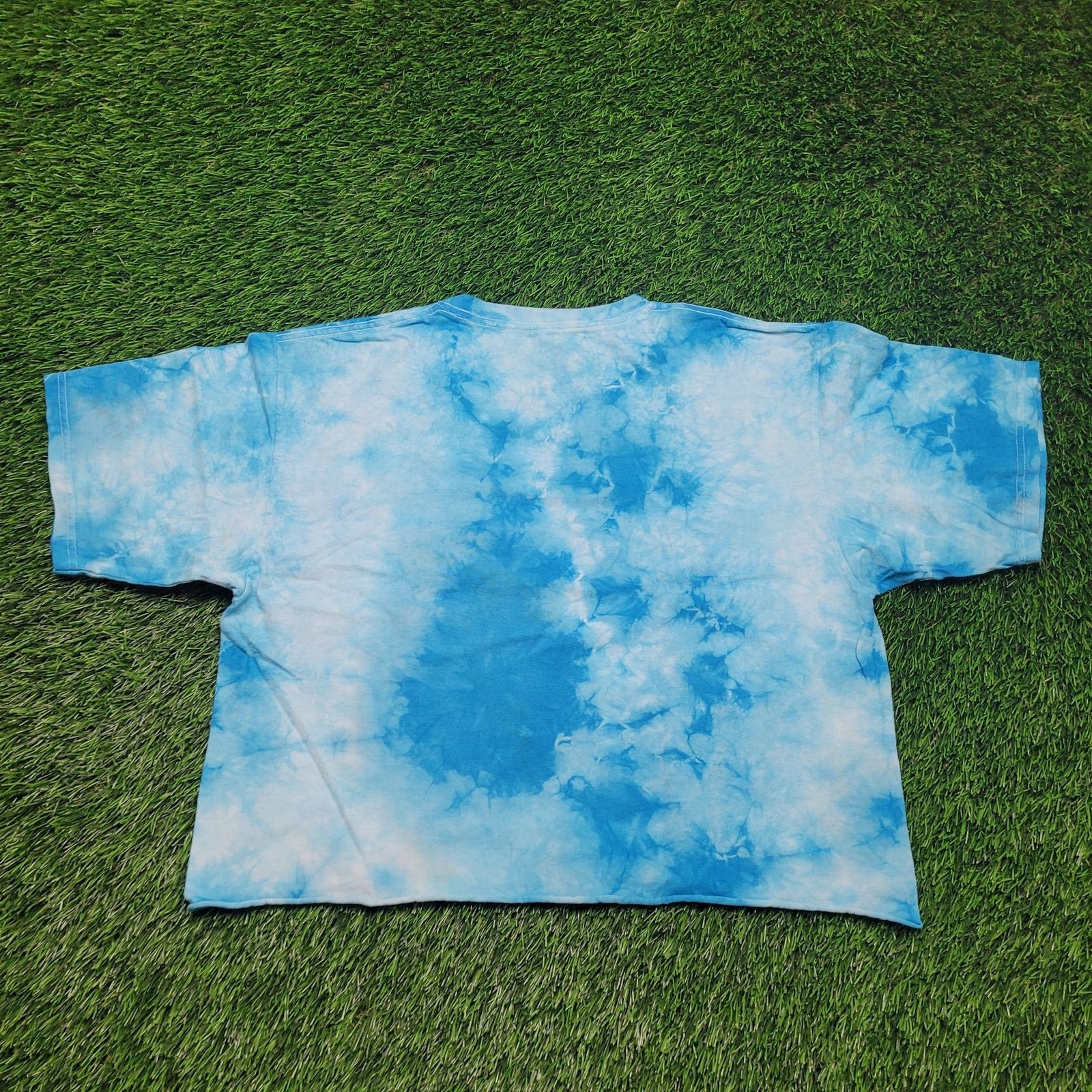 Pink Floyd Pink Floyd Tie-Dye Crop Top Mens L Boxy Fit Cropped Tee Size L / US 10 / IT 46 - 4 Thumbnail