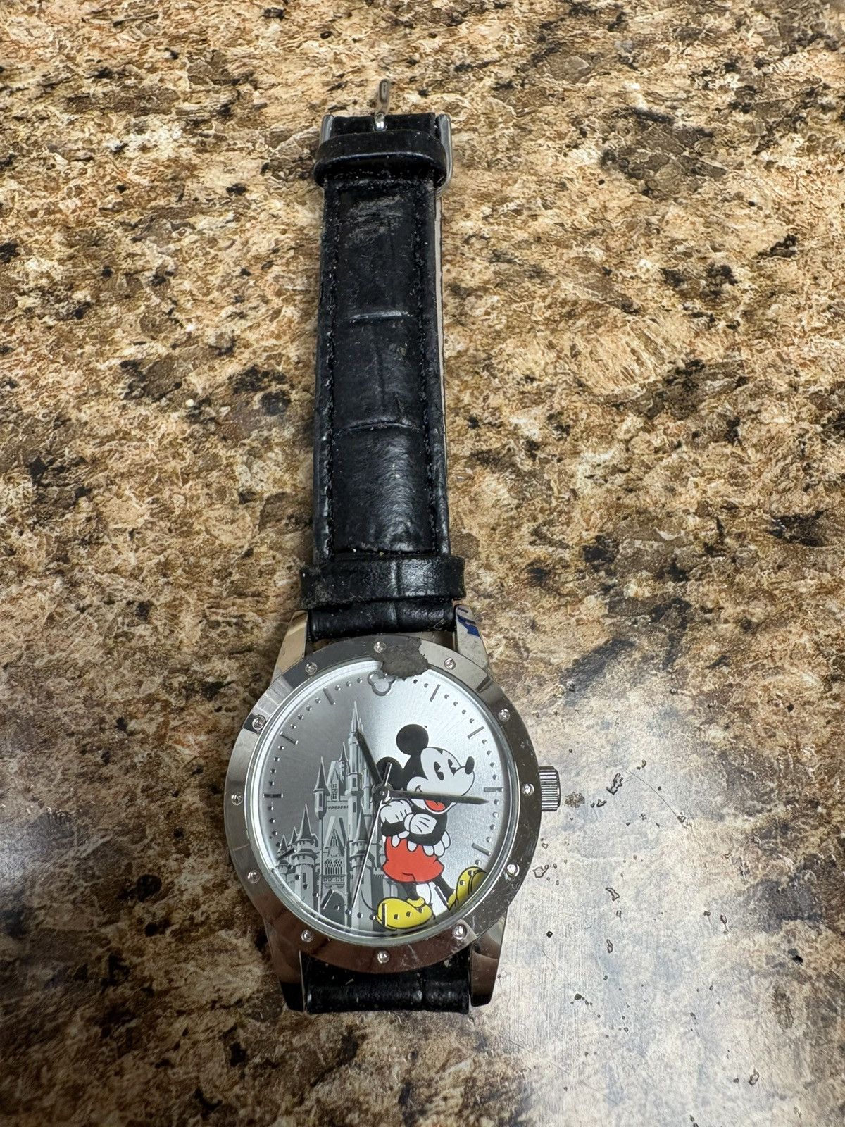 Disney Mickey Mouse Limited Release Watch Castle Dial Leather Band Size ONE SIZE - 1 Thumbnail