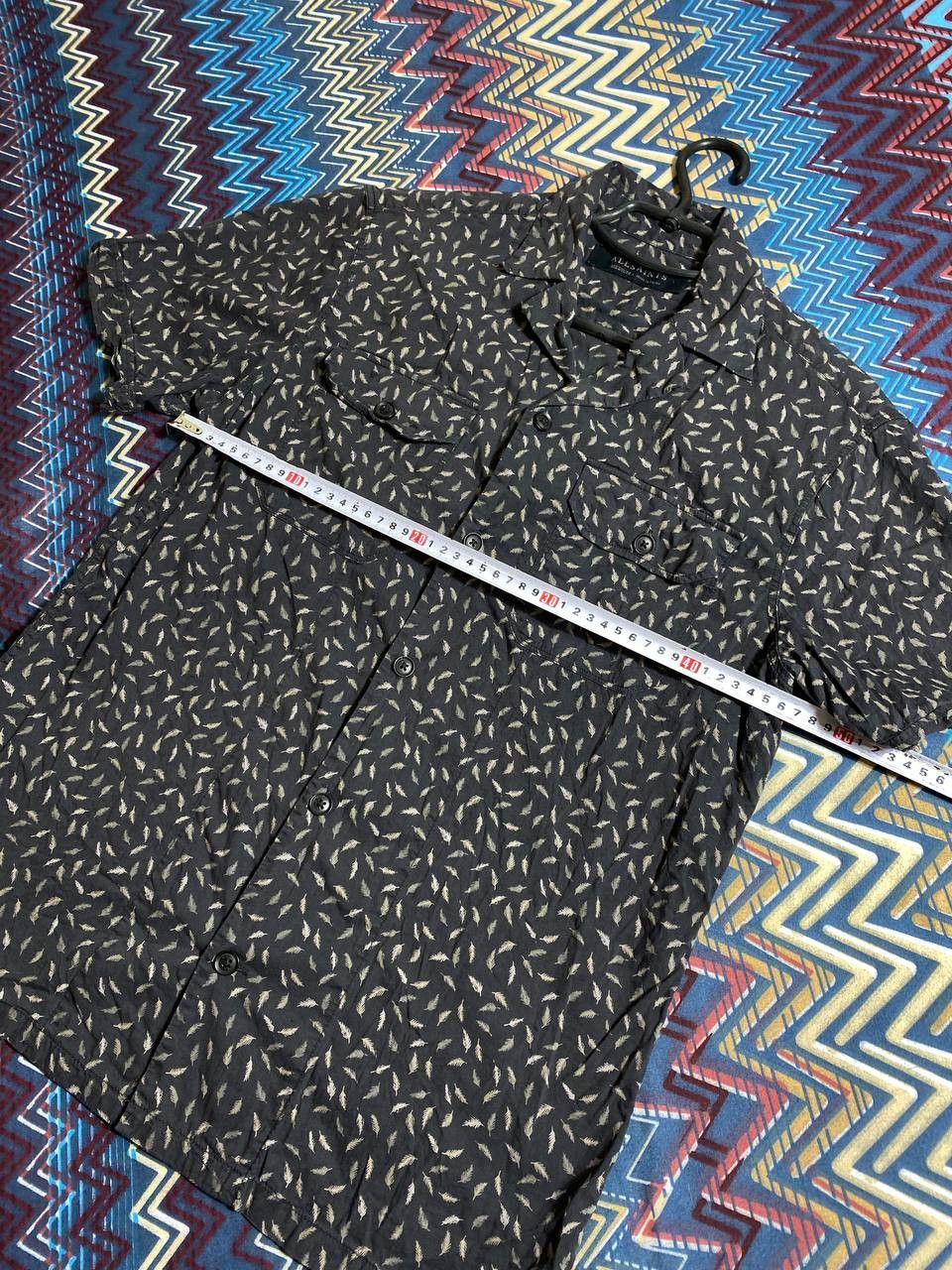 Allsaints × Vintage AllSaints Short Sleeve Abstract Print Button Up Down Shirt Size US M / EU 48-50 / 2 - 8 Thumbnail