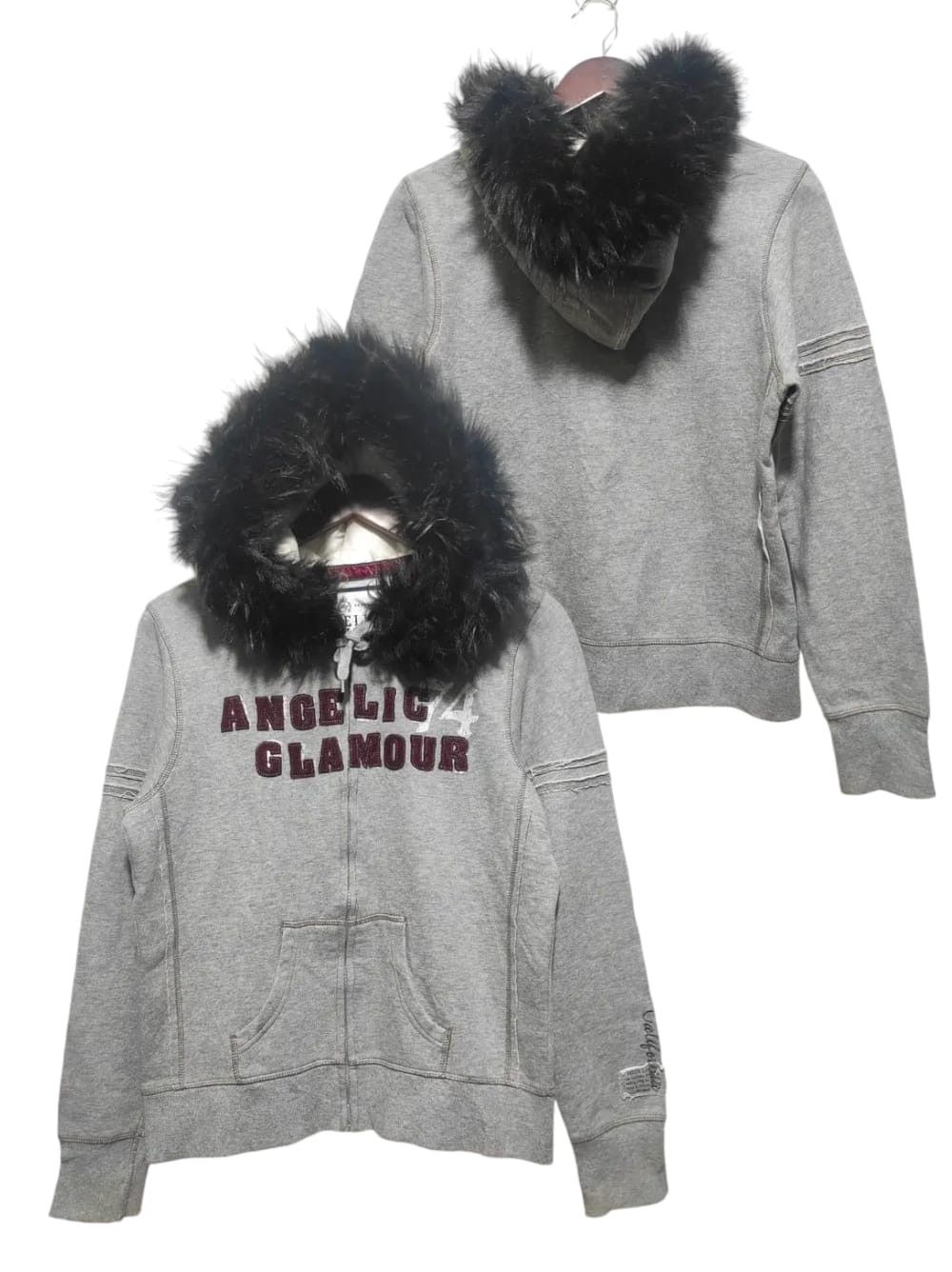 Japanese Brand Angelic Glamour Fur Hoodie i6w9 style Size US M / EU 48-50 / 2 - 1 Thumbnail