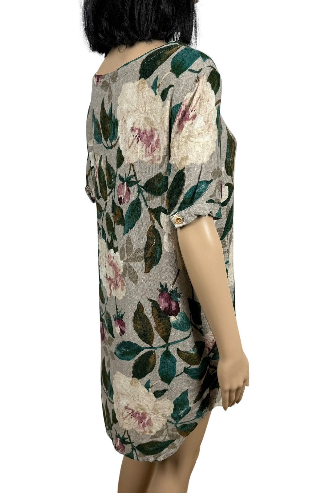 Designer Puo Dou Dou Mini Shift Dress Floral Printed Cotton size S Size S / US 4 / IT 40 - 13 Thumbnail