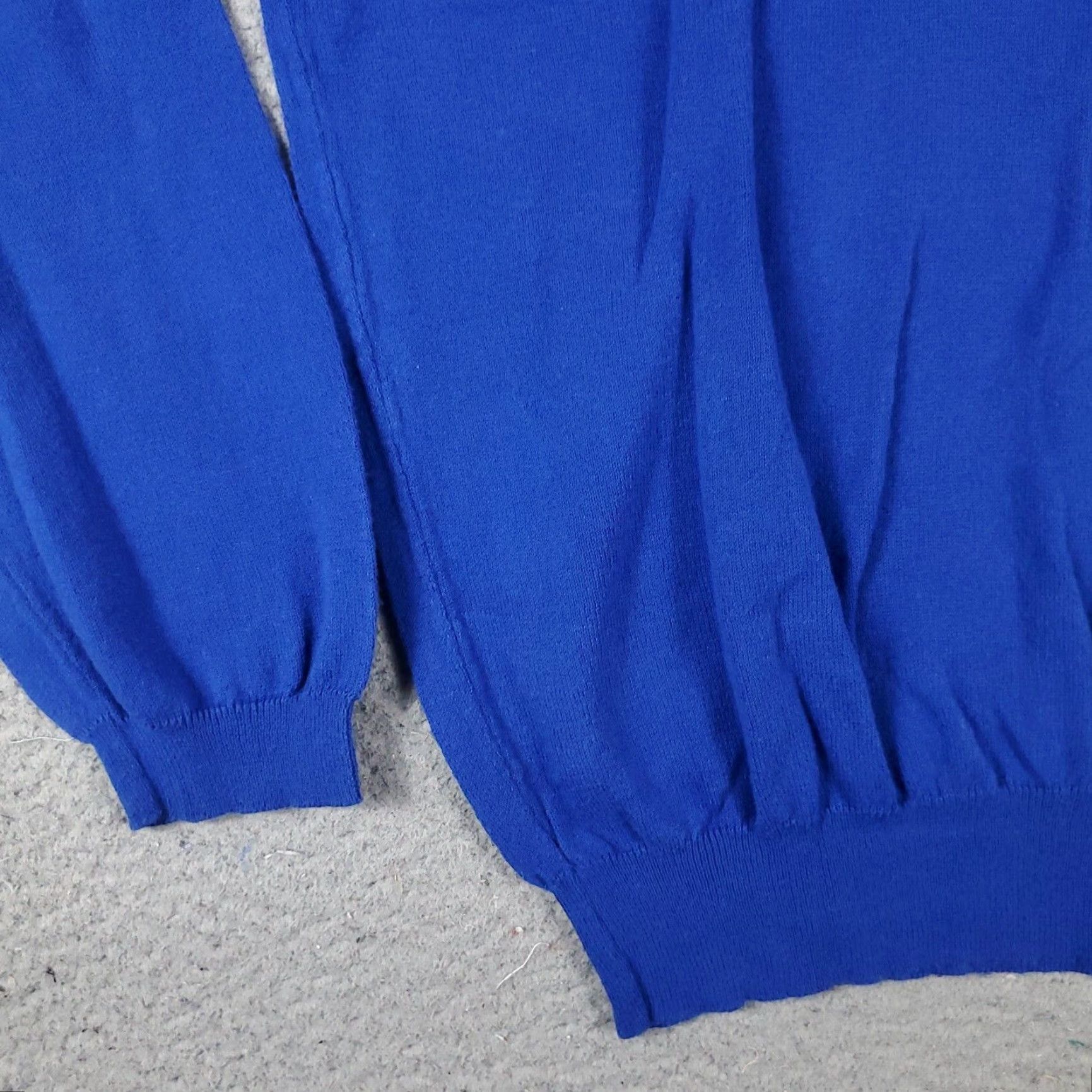 Polo Ralph Lauren Ralph Lauren Mens Large Blue V Neck Pullover Vintage Sweater Italy Size US L / EU 52-54 / 3 - 3 Thumbnail