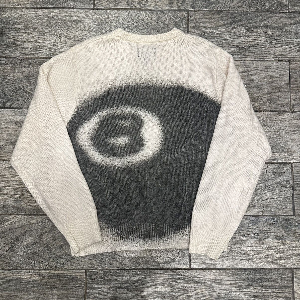 Stussy Stussy 8 Ball Spray Sweater | Grailed