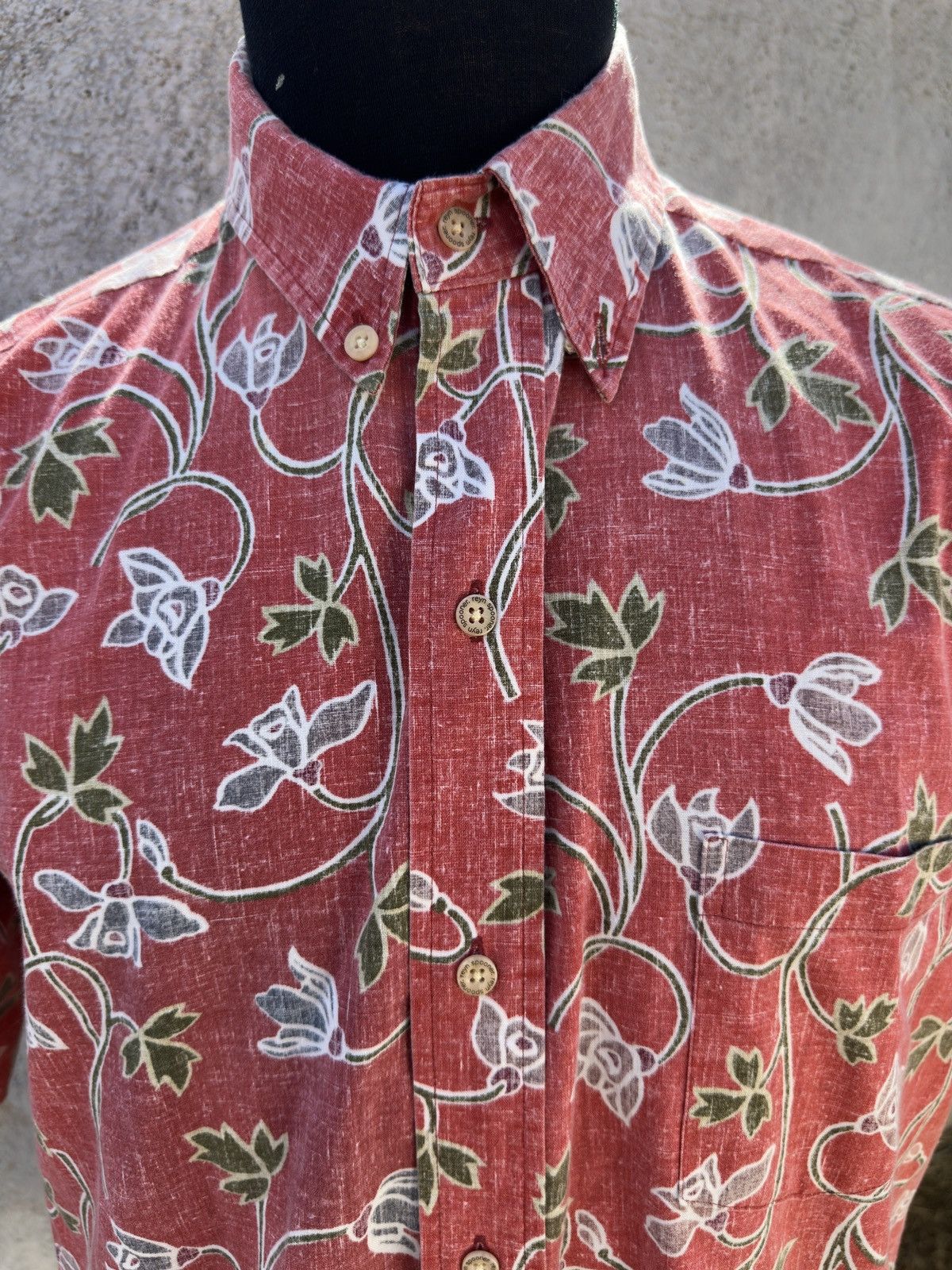 Reyn Spooner Reyn Spooner Hawaiian Print Red Full Button Men's Medium Size US M / EU 48-50 / 2 - 3 Thumbnail