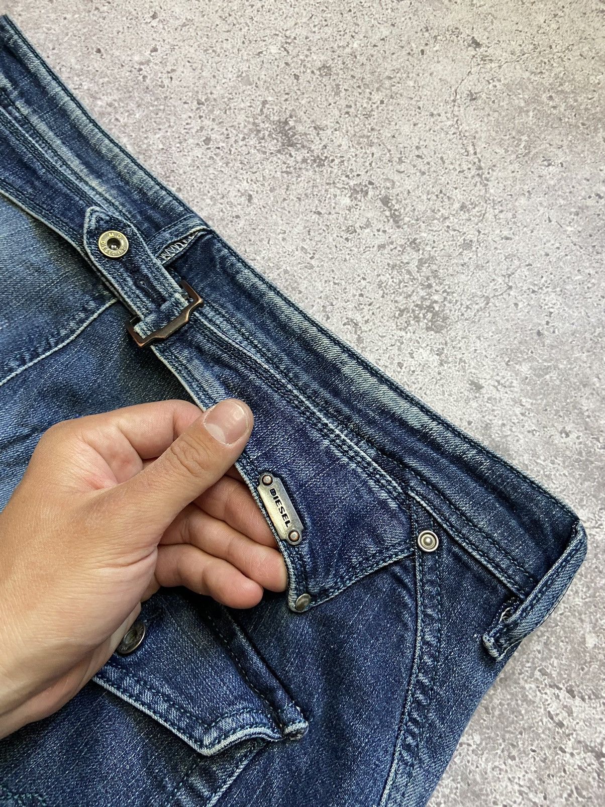 Diesel Diesel Pheyo Jeans Straight Cinch Back Workwear Size US 34 / EU 50 - 4 Thumbnail
