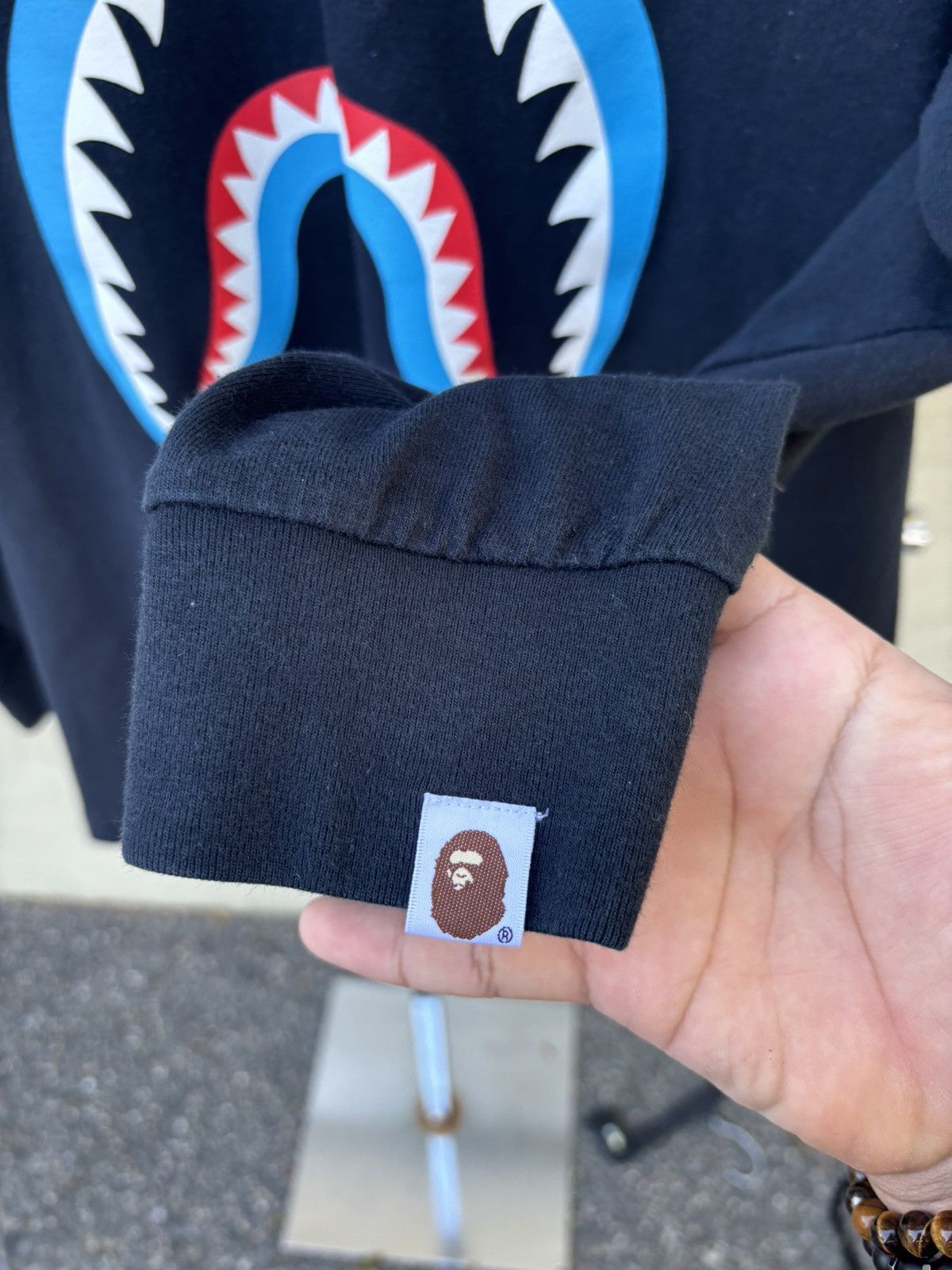 Bape Bape shark mouth long sleeve Size US M / EU 48-50 / 2 - 4 Thumbnail