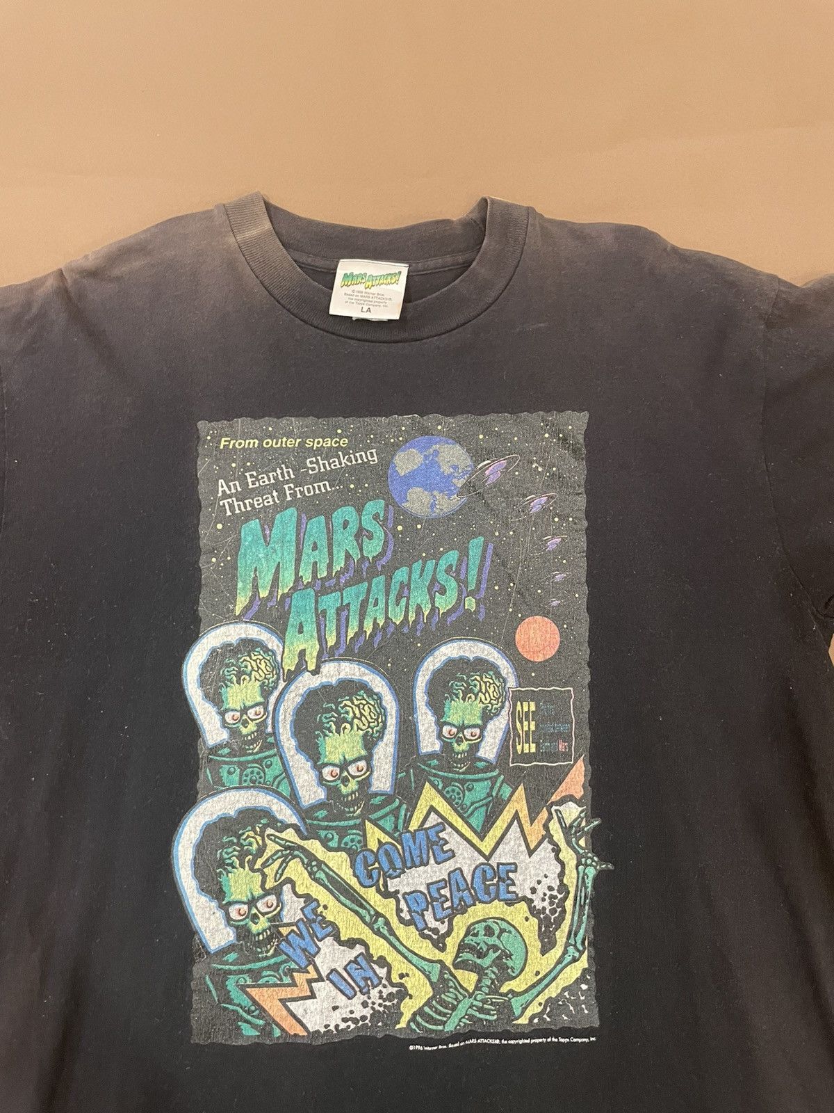 Vintage 1996 Mars Attacks Movie Poster Tee | Grailed