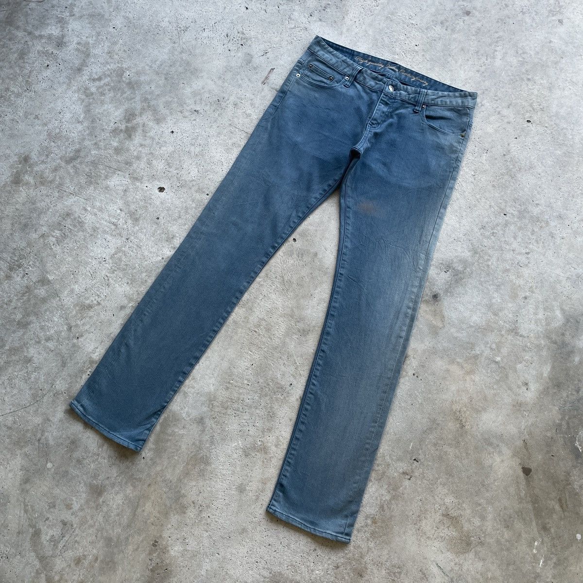 Japanese Brand W34x33 Vintage HVC Denim Faded Pants Jeans Size US 34 / EU 50 - 2 Thumbnail