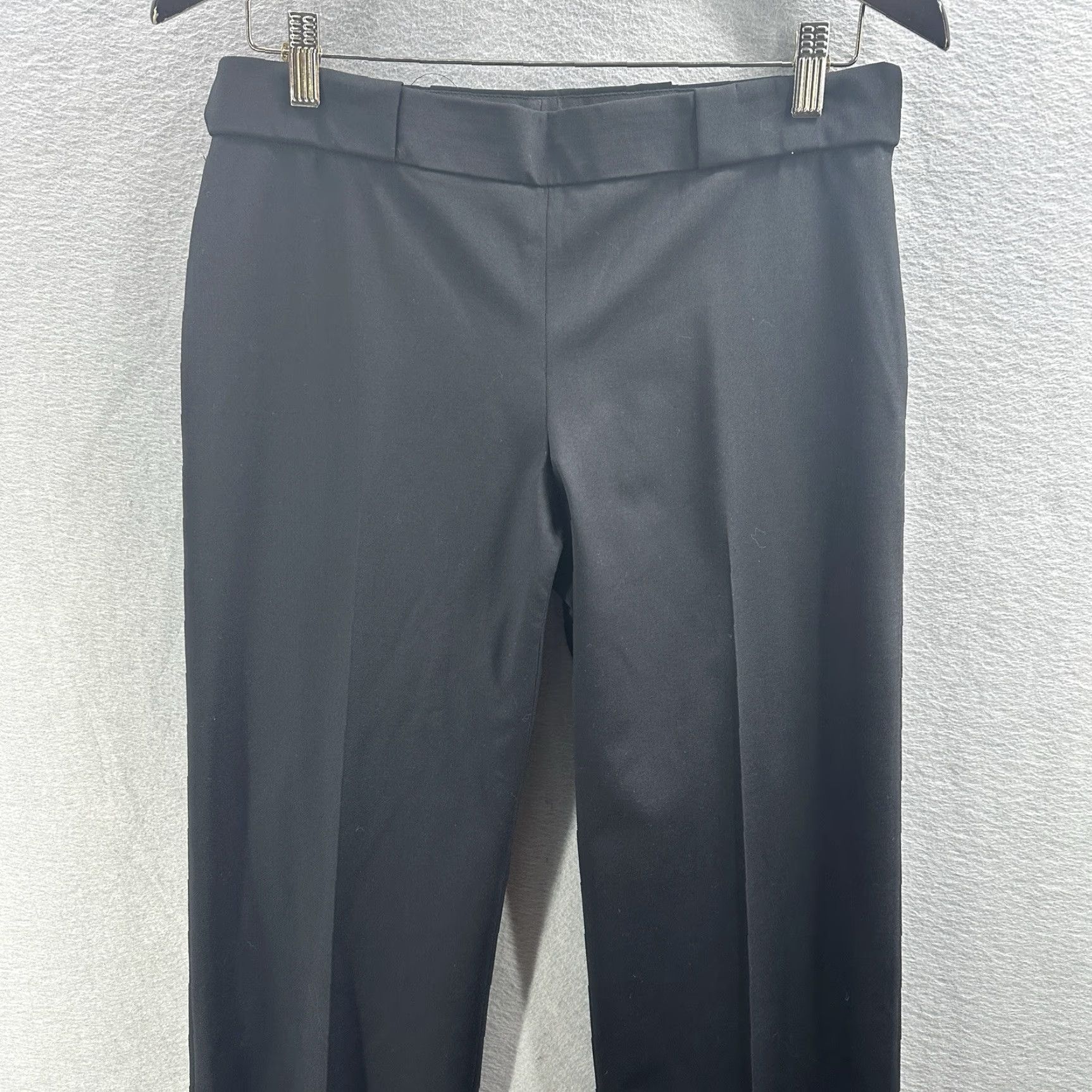 Vintage VINTAGE Theyskens' Theory Pants Womens Large Black High Waist Trouser Minimalist Quiet Luxury Dress Pants Size 30" / US 8 / IT 44 - 2 Thumbnail