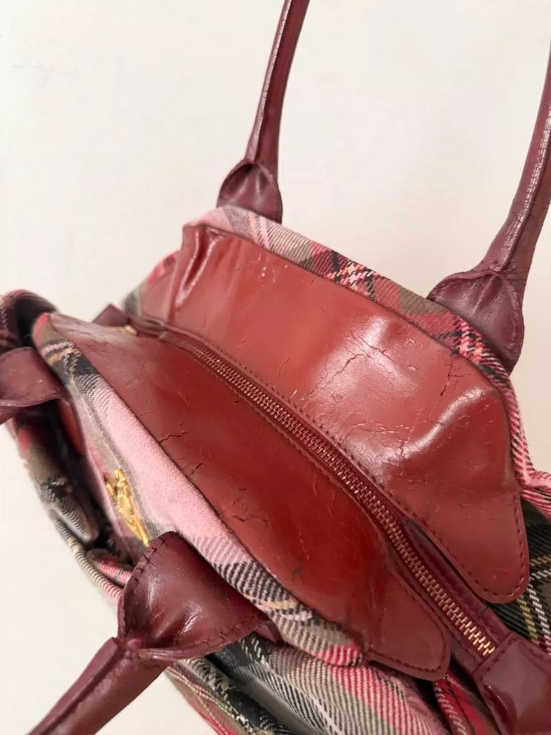 Vivienne Westwood Vivienne Westwood Red and white checkered pattern with fol Size ONE SIZE - 7 Thumbnail