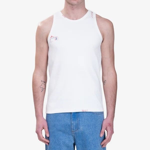 Marni Marni Tank Top in Lily White 48 New Mens Sleeveless Ribbed B Size US M / EU 48-50 / 2 - 16 Thumbnail