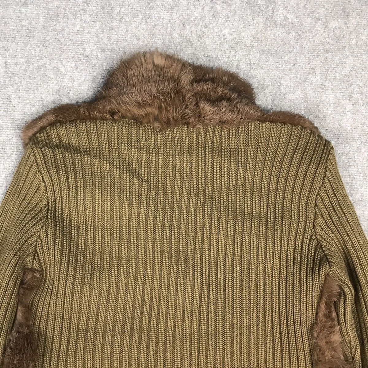 Designer × Japanese Brand Fur Winter cropped design knitwear long sleeve jacket Size US XS / EU 42 / 0 - 10 Thumbnail